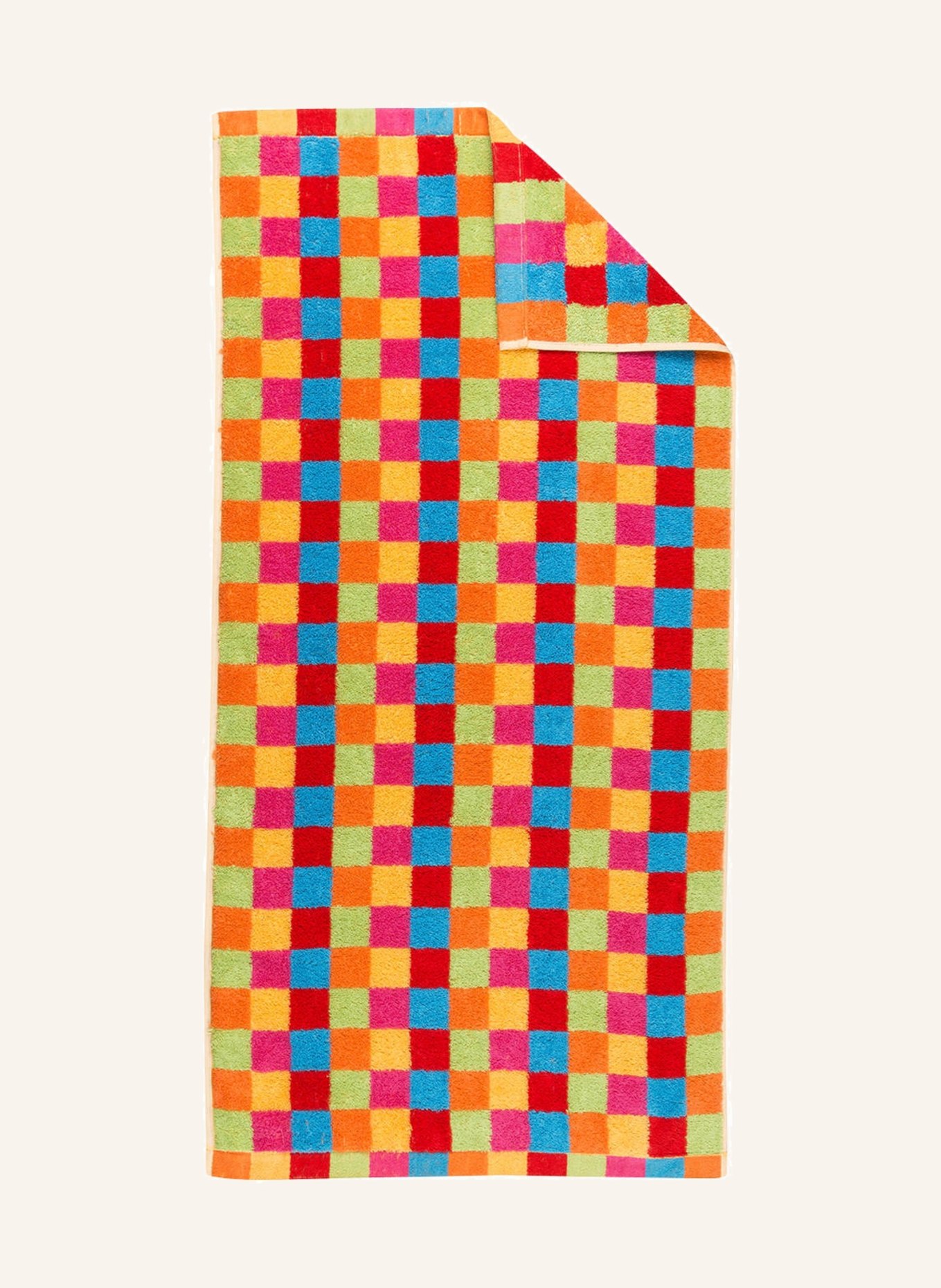 Cawö Ręcznik LIFESTYLE KARO , Kolor: CZERWONY/ NIEBIESKI/ ZIELONY (Obrazek 1)