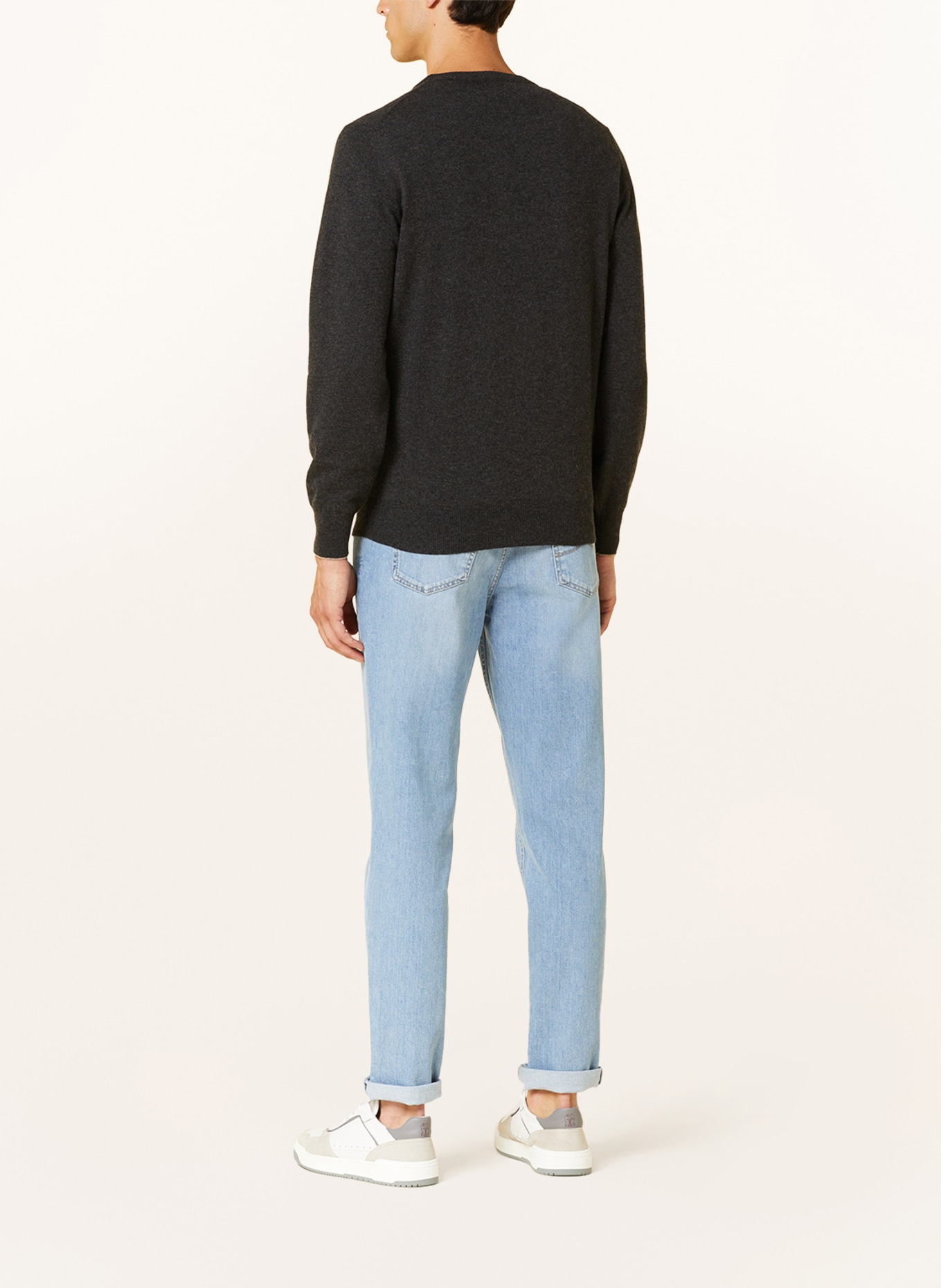 BRUNELLO CUCINELLI Cashmere-Pullover, Farbe: DUNKELGRAU (Bild 3)