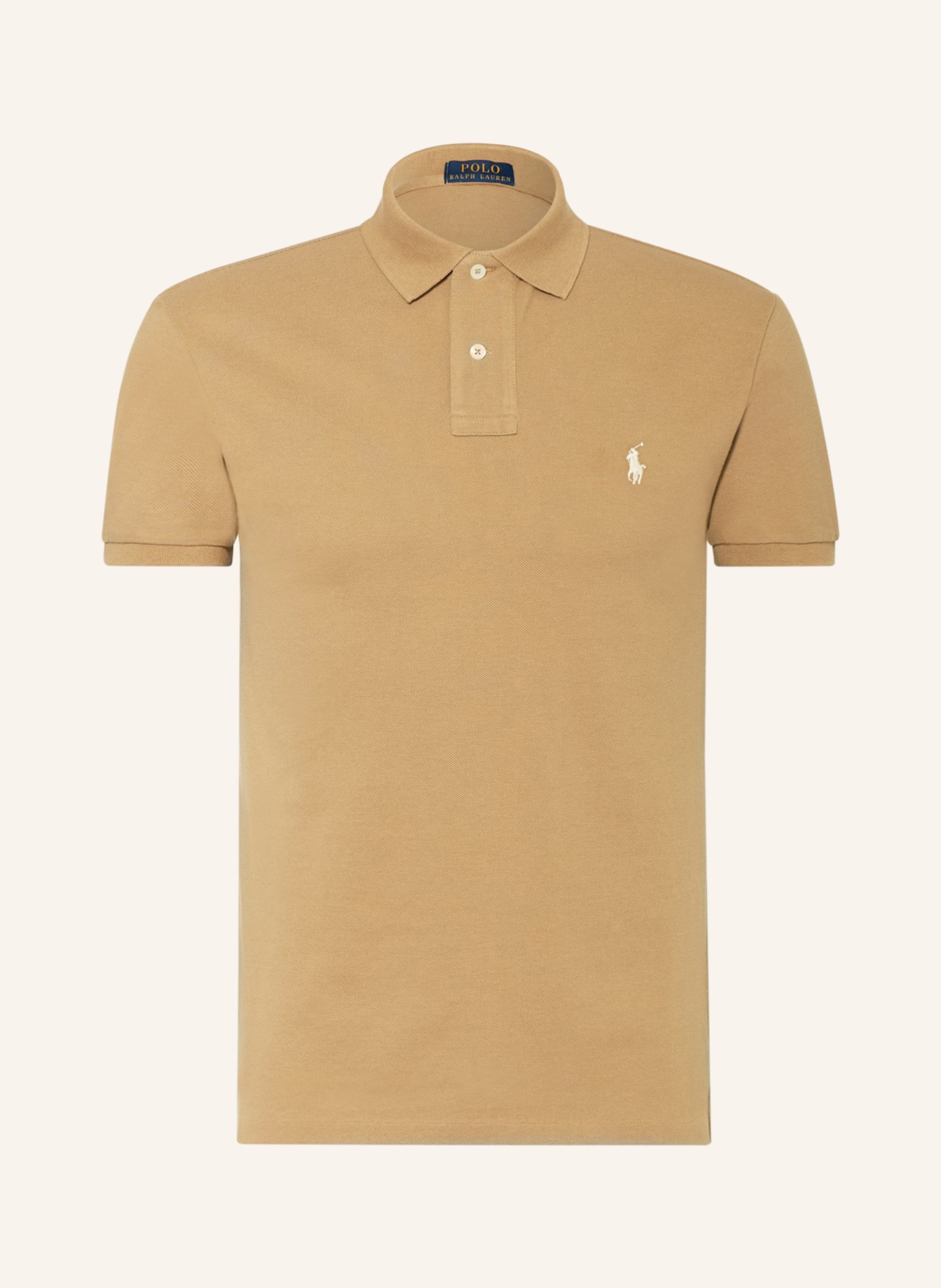 POLO RALPH LAUREN Piqué-Poloshirt Slim Fit, Farbe: CAMEL (Bild 1)