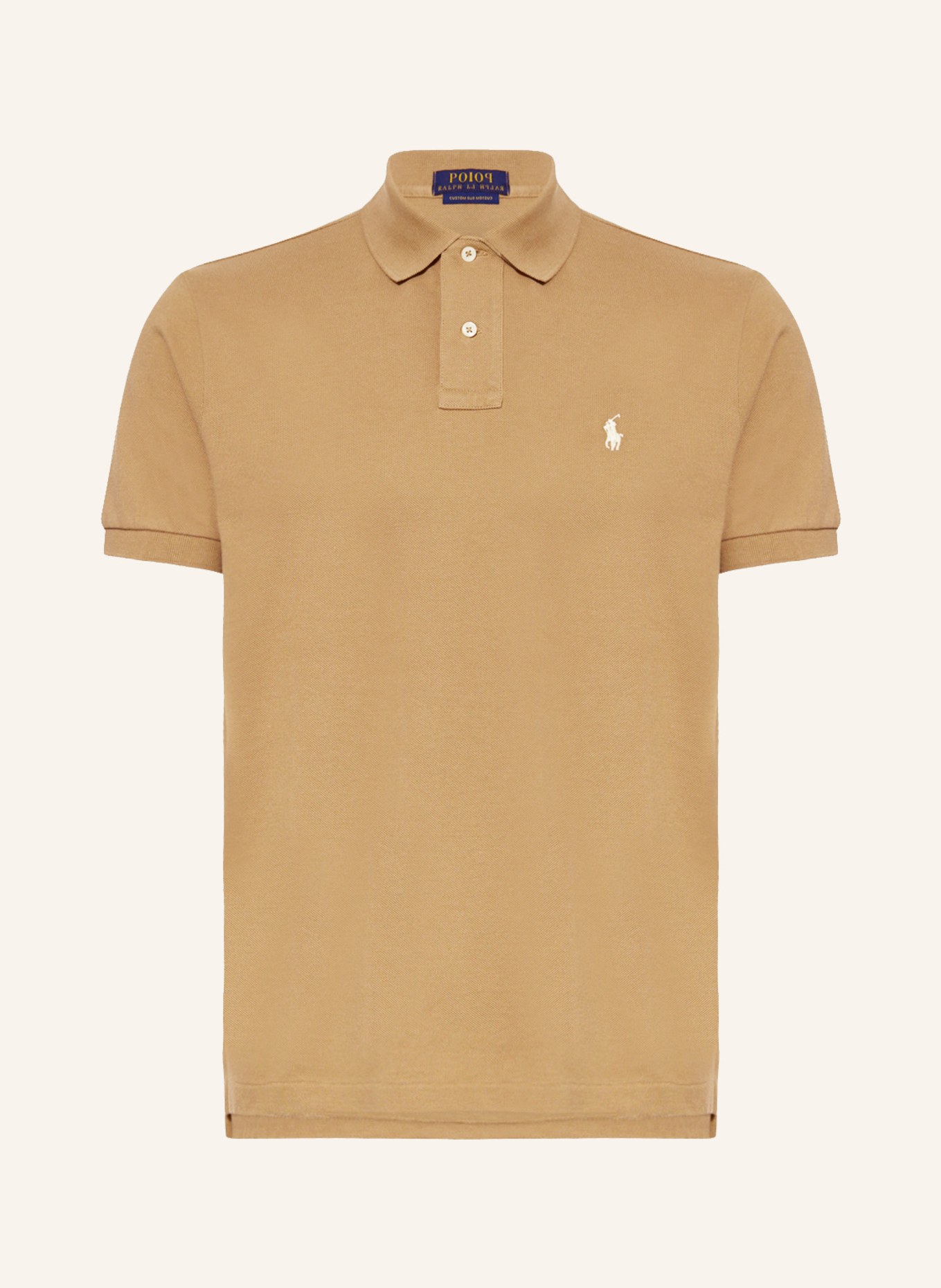 POLO RALPH LAUREN Piqué polo shirt custom slim fit , Color: CAMEL (Image 1)