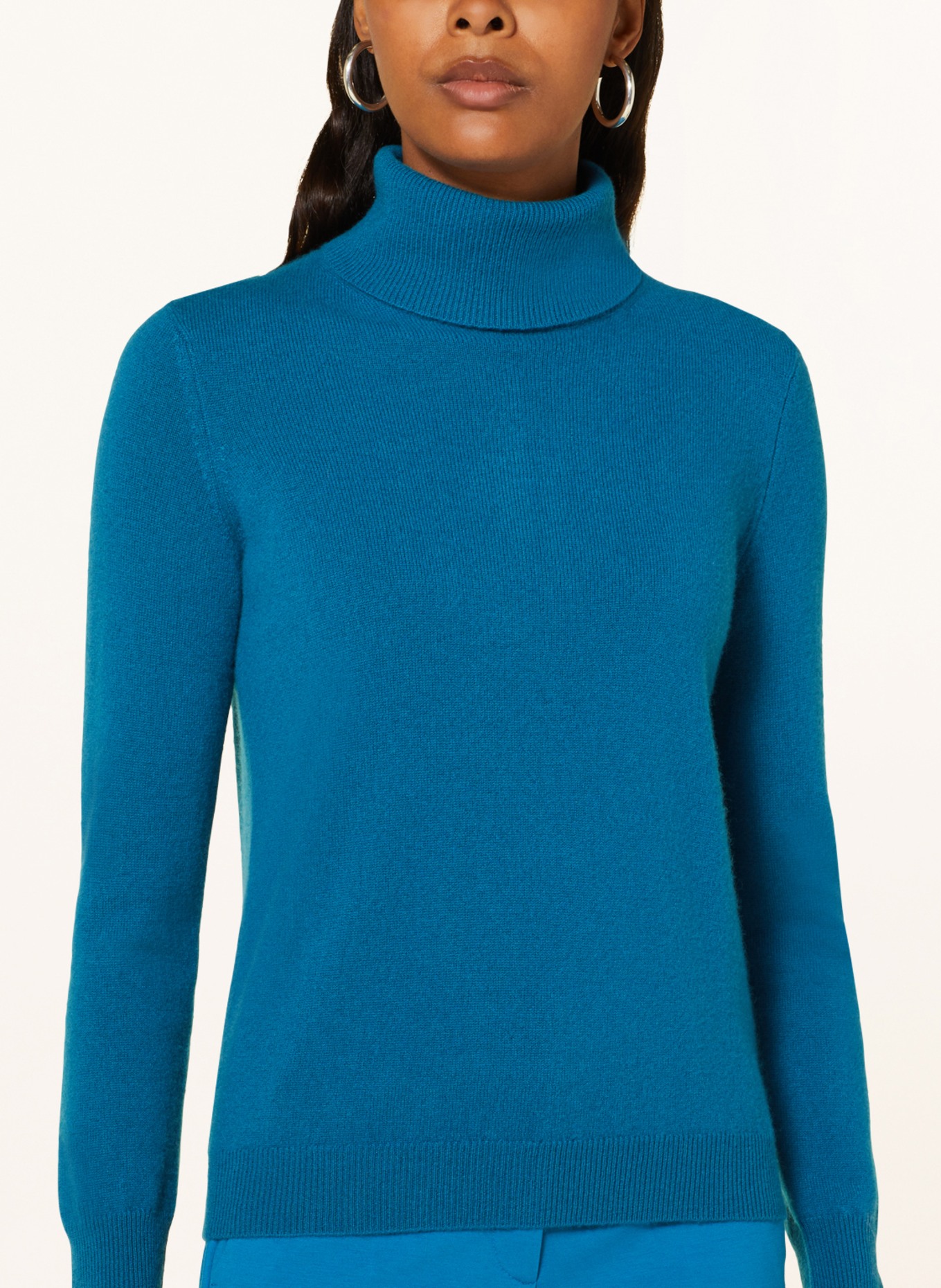 lilienfels Rollkragenpullover aus Cashmere, Farbe: PETROL (Bild 4)