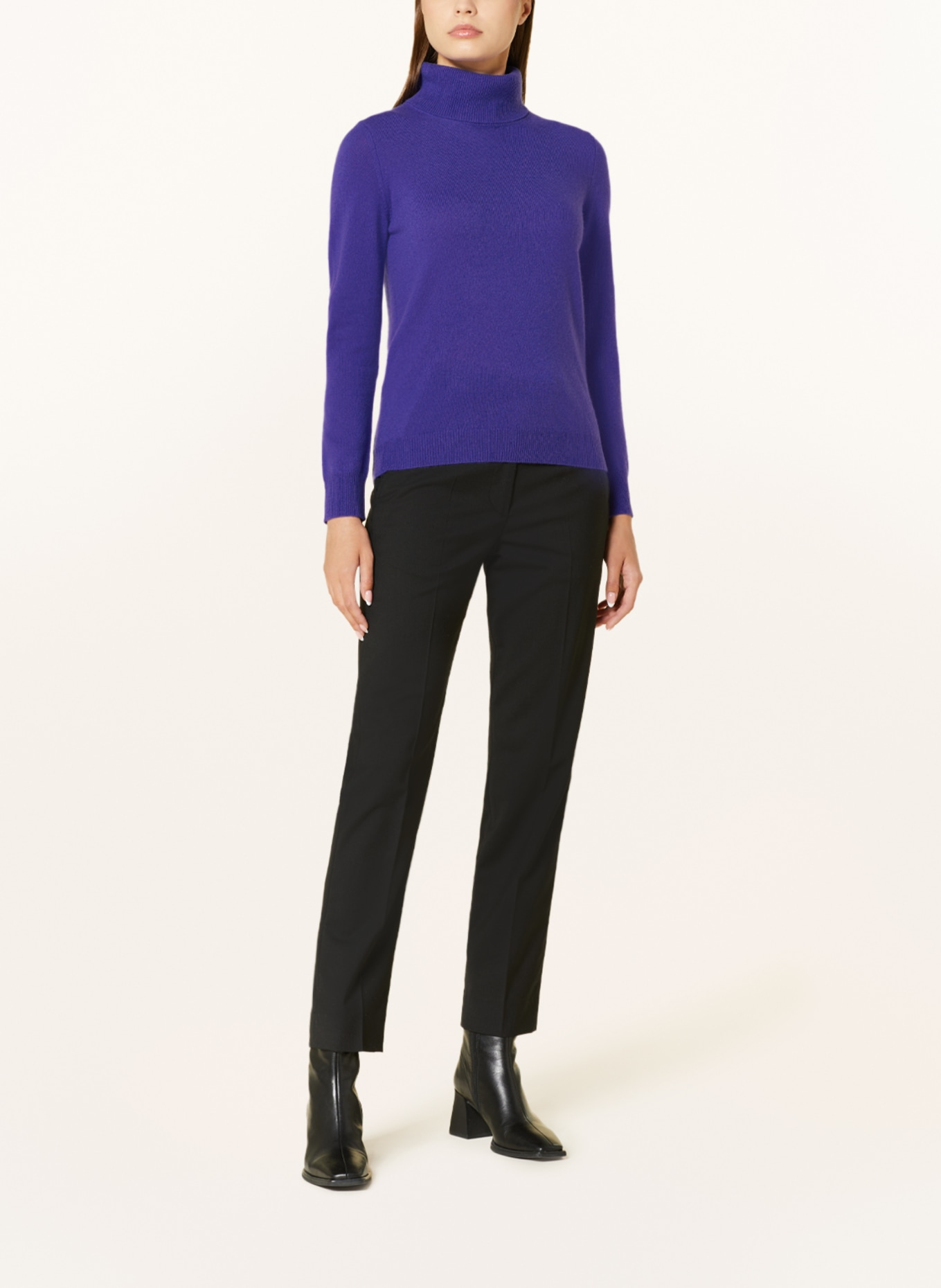 lilienfels Turtleneck sweater in cashmere, Color: PURPLE (Image 2)