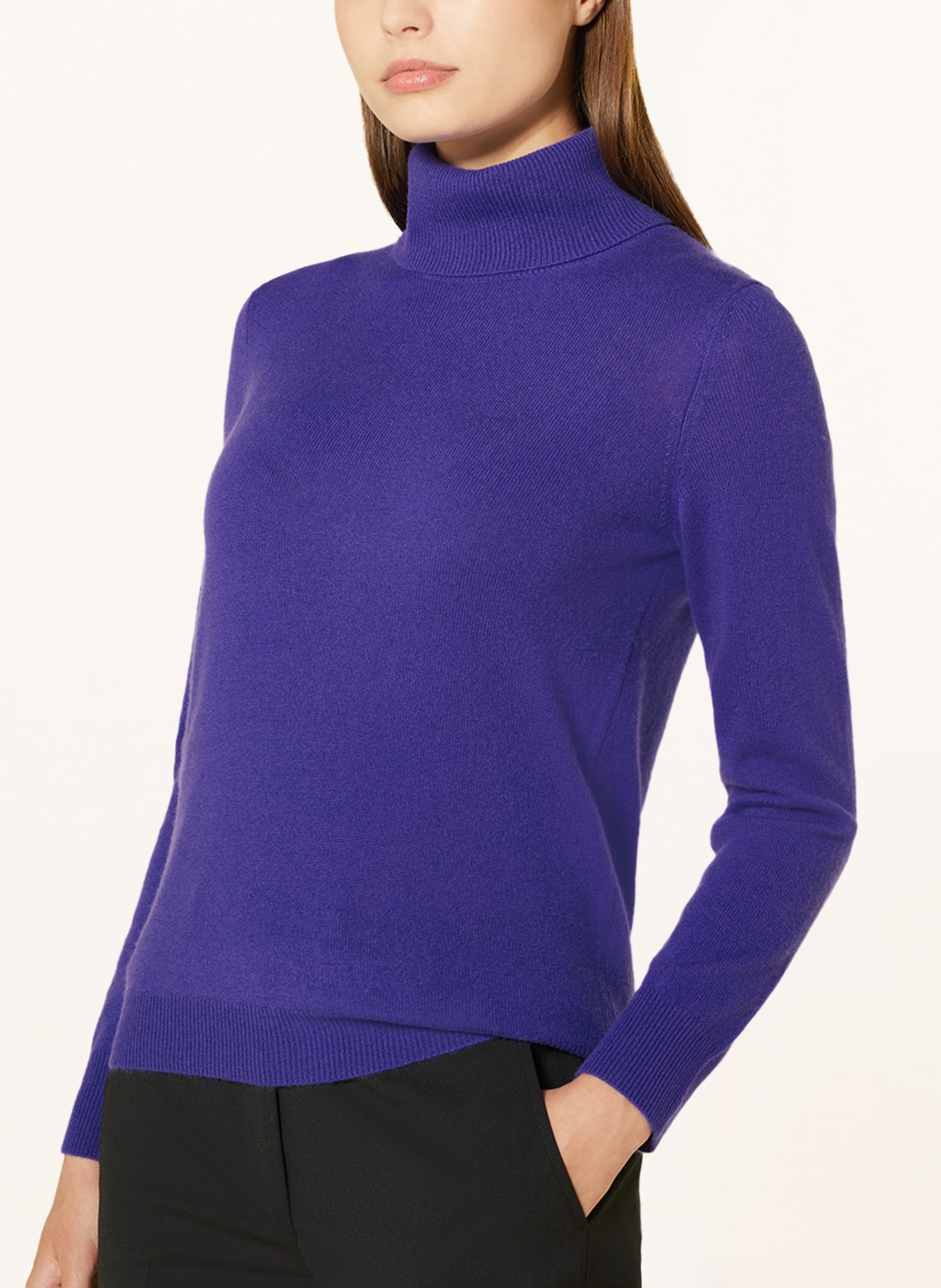 lilienfels Turtleneck sweater in cashmere, Color: PURPLE (Image 4)