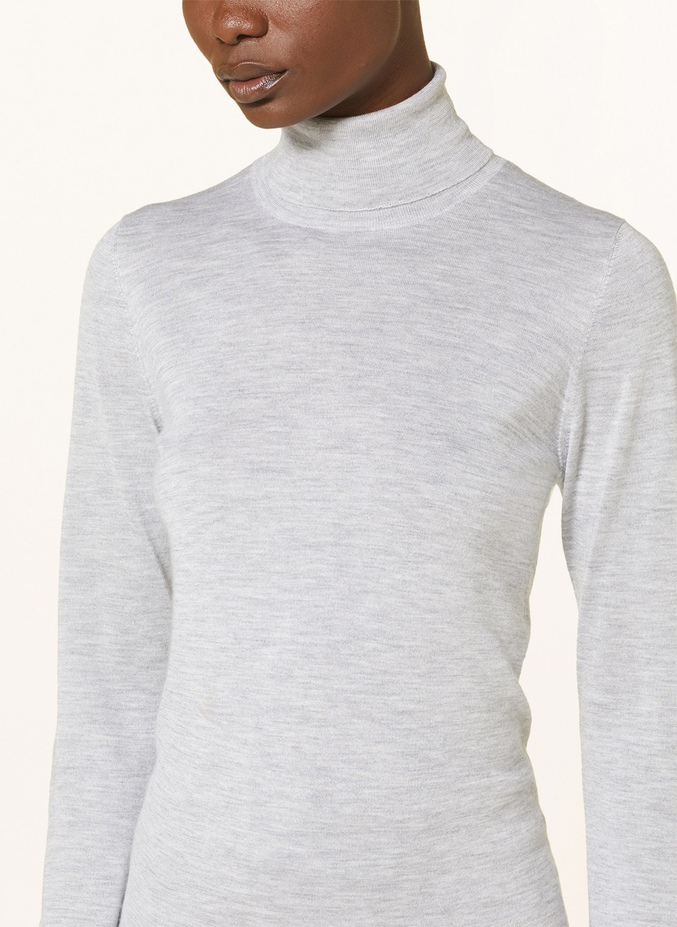 BRUNELLO CUCINELLI Cashmere sweater with silk, Color: GRAY (Image 4)