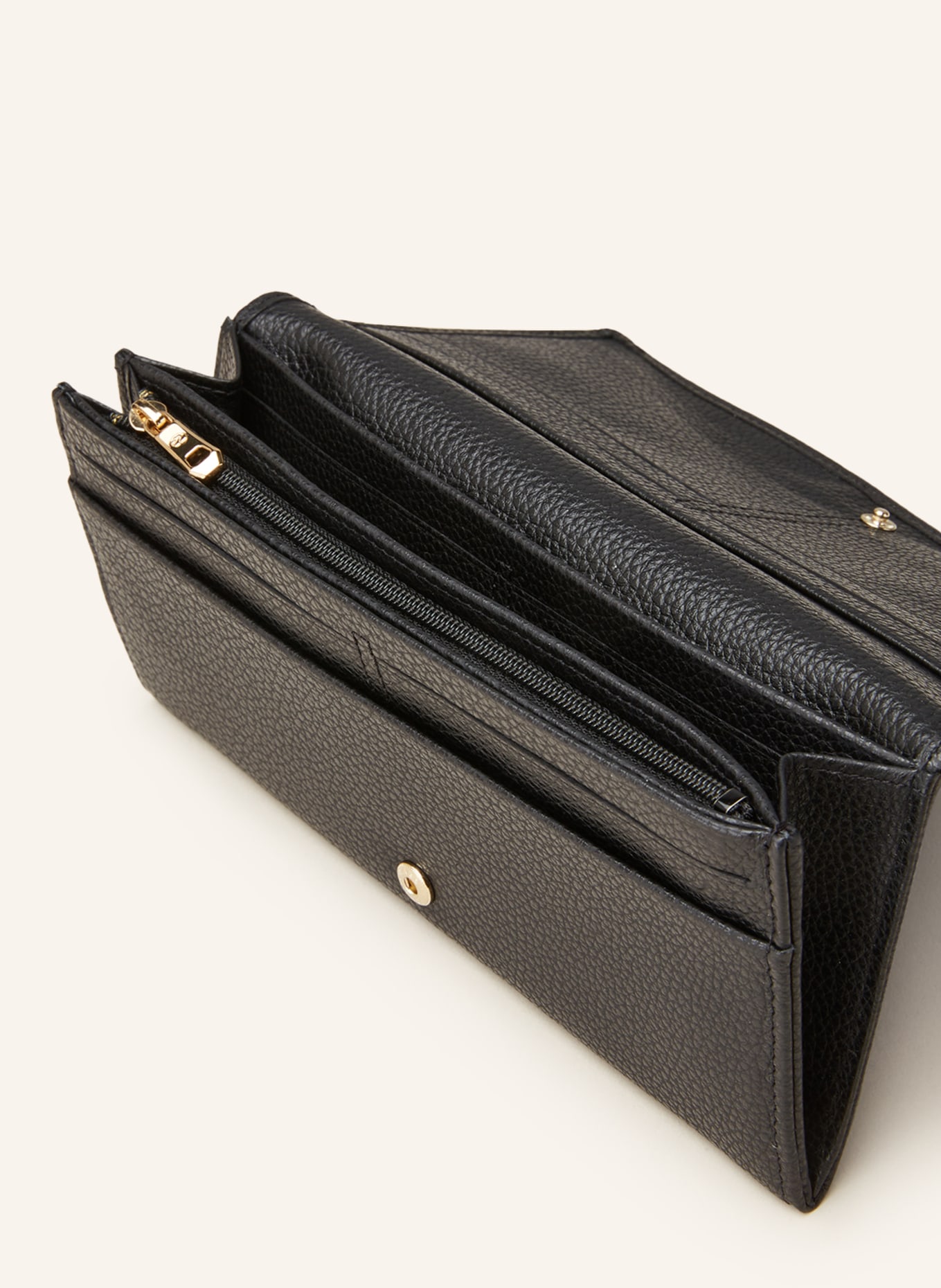 LONGCHAMP Geldbörse LE FOULONNÉ: SCHWARZ