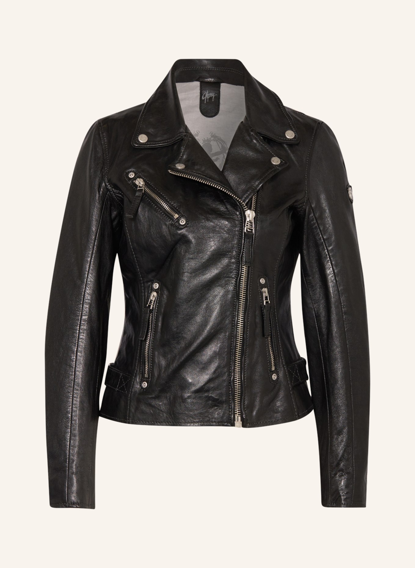 gipsy Leather jacket, Color: BLACK (Image 1)