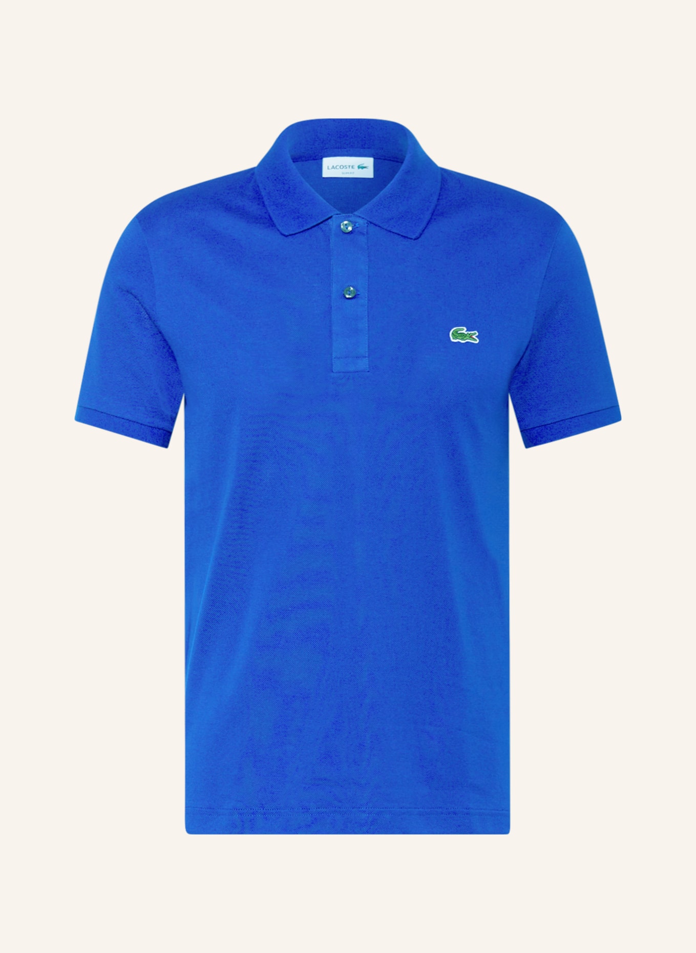 LACOSTE Piqué-Poloshirt Slim Fit, Farbe: BLAU (Bild 1)
