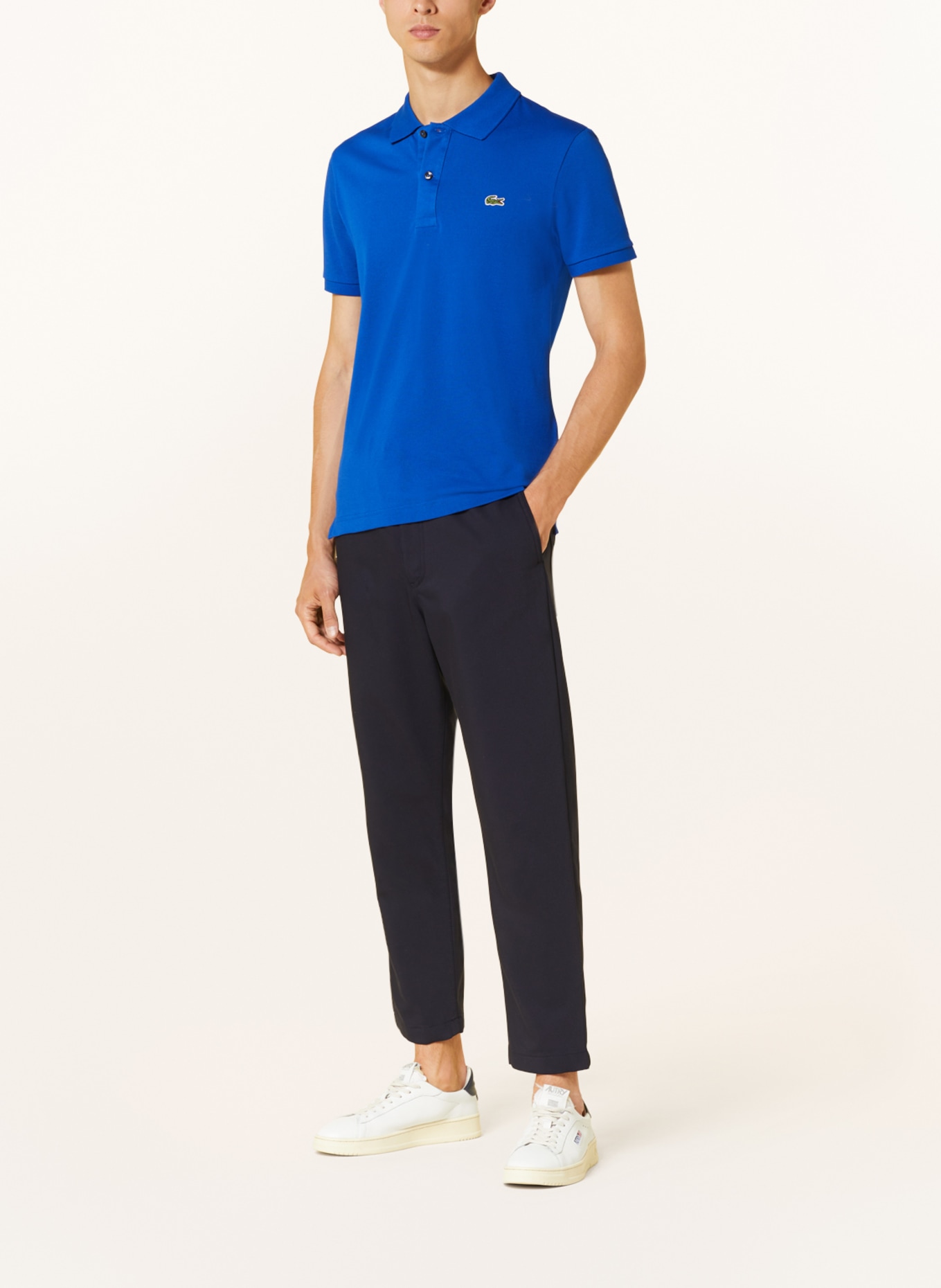 LACOSTE Piqué-Poloshirt Slim Fit, Farbe: BLAU (Bild 2)