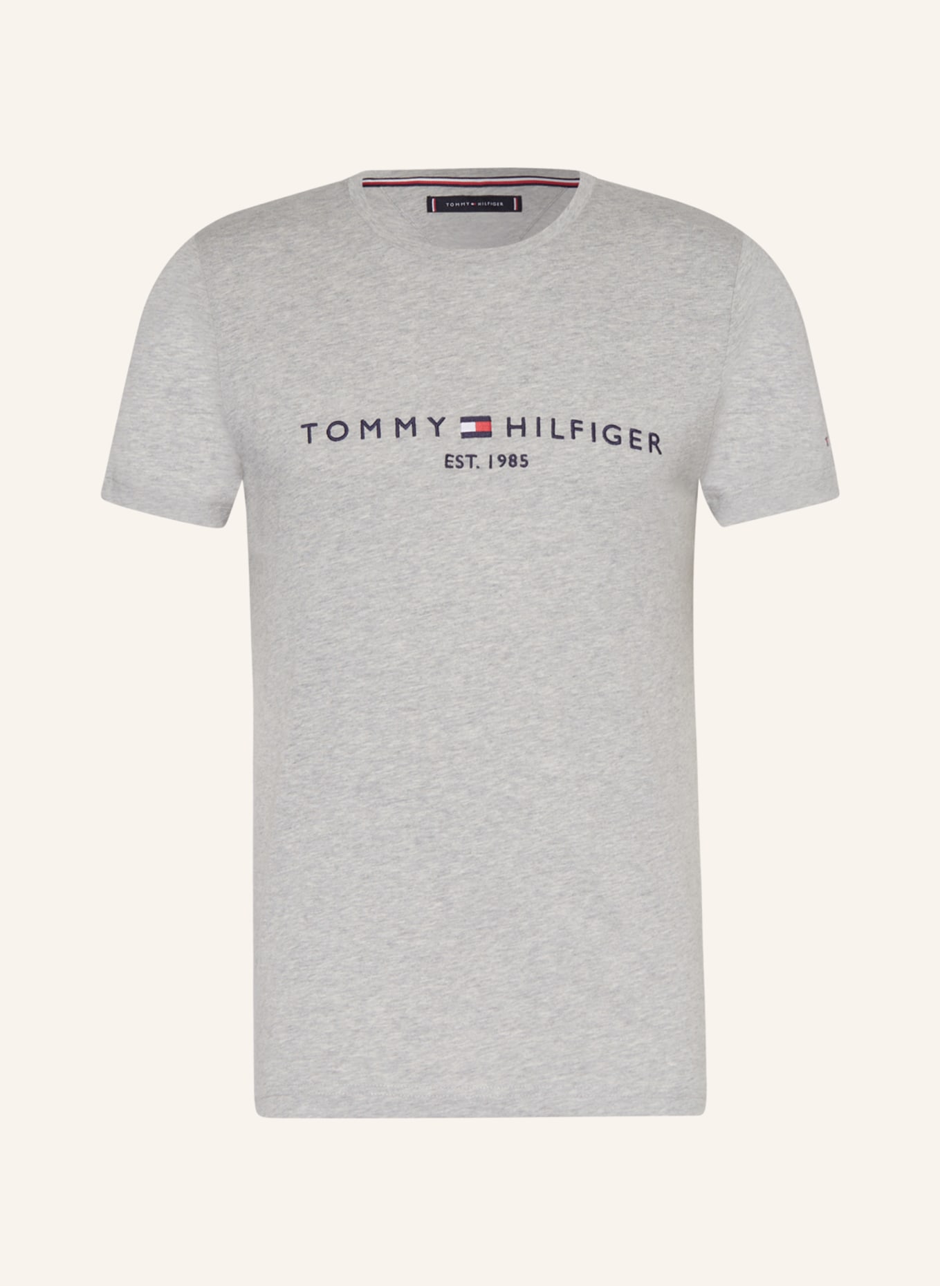 TOMMY HILFIGER T-Shirt, Farbe: HELLGRAU MELIERT (Bild 1)