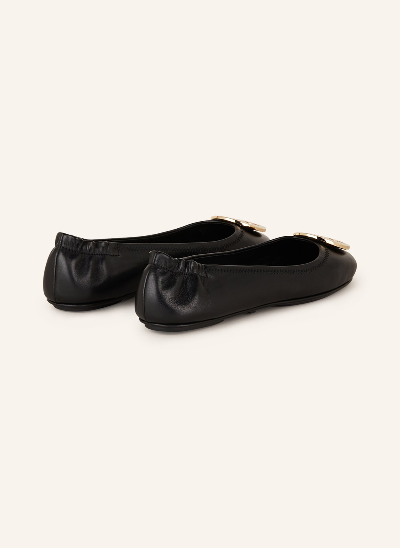 TORY BURCH Ballerinas MINNIE, Color: 013 perfect black/gold (Image 2)