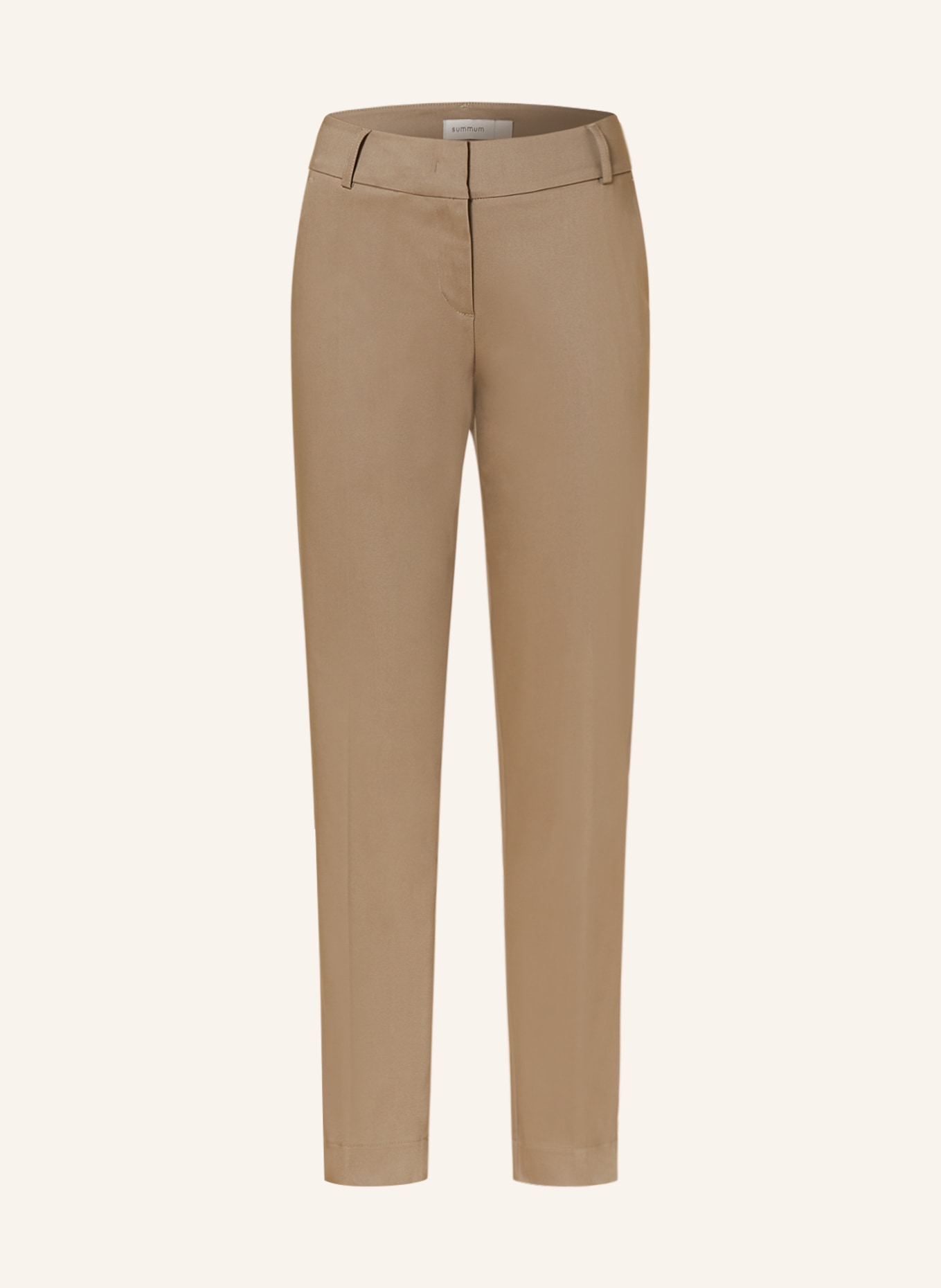 summum woman Trousers, Color: LIGHT BROWN (Image 1)