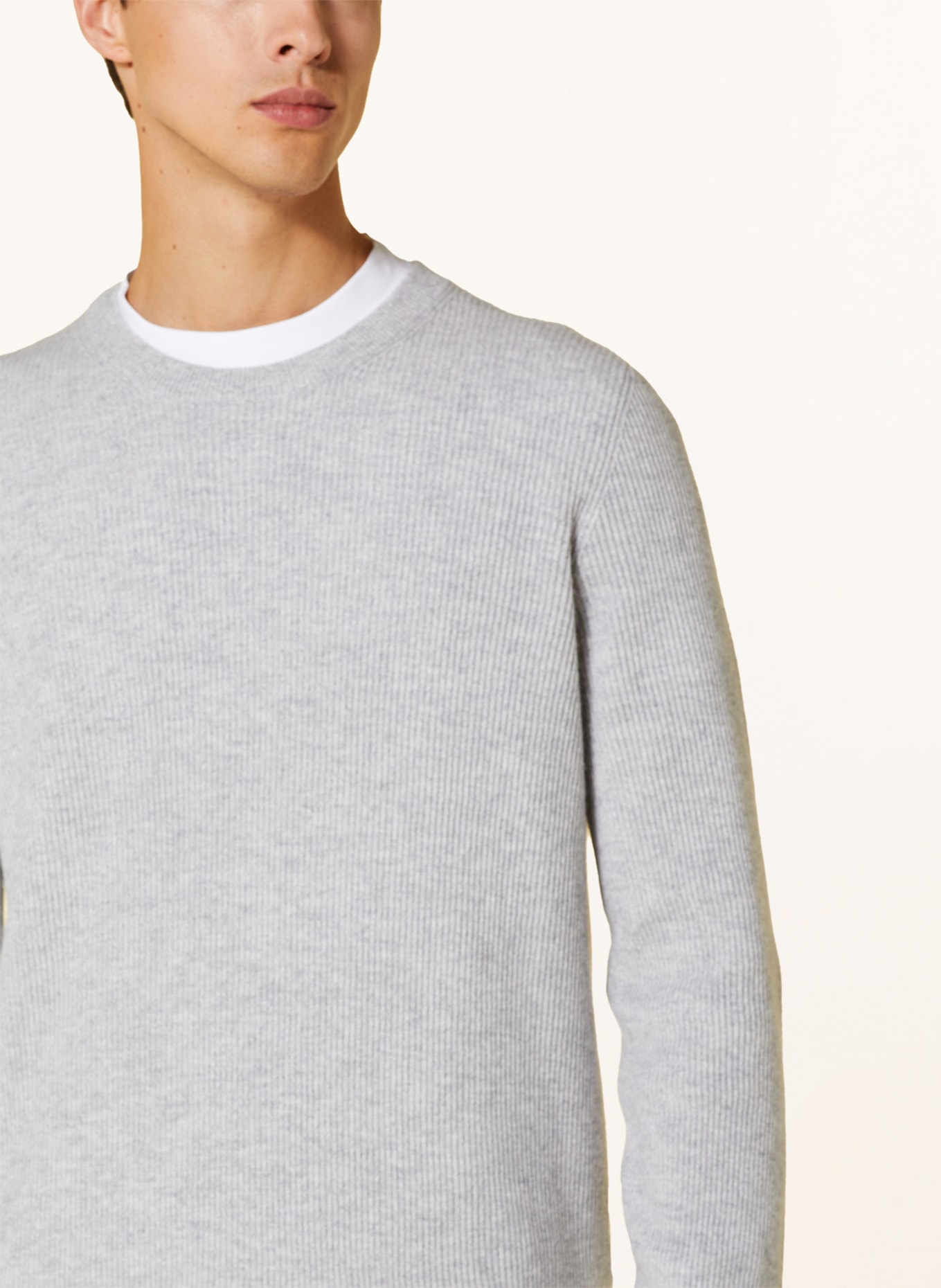 BRUNELLO CUCINELLI Cashmere sweater , Color: LIGHT GRAY (Image 4)