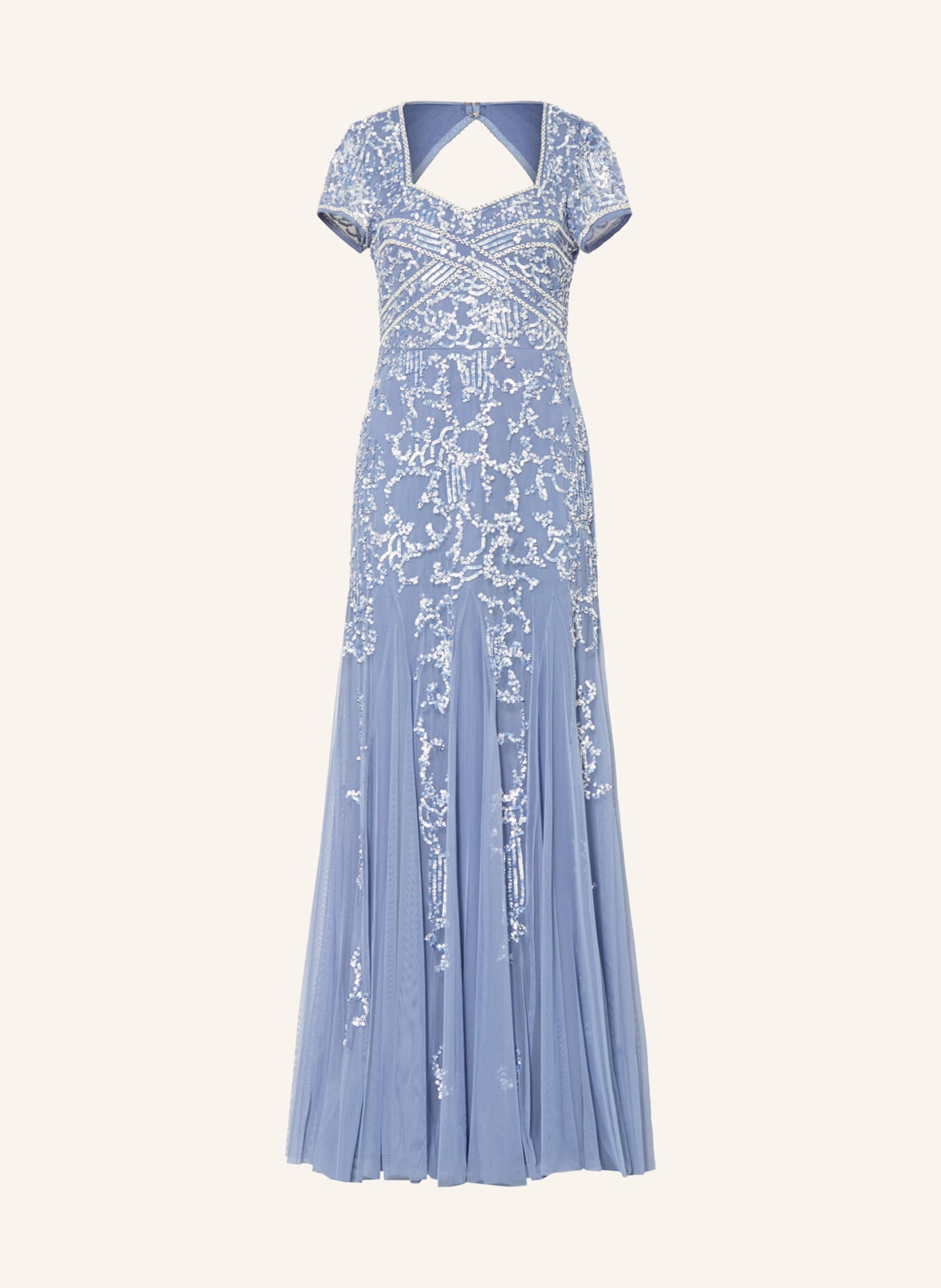 ADRIANNA PAPELL Abendkleid mit Pailletten, Farbe: HELLBLAU(Bild null)