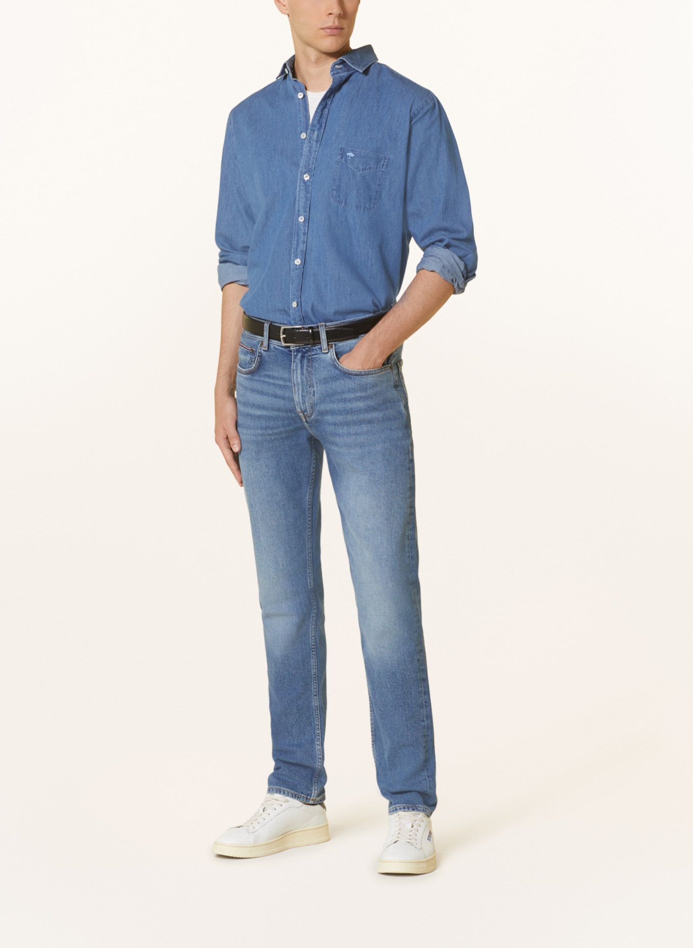 TOMMY HILFIGER Jeans CORE DENTON Straight Fit, Farbe: 1BB Boston Indigo (Bild 2)