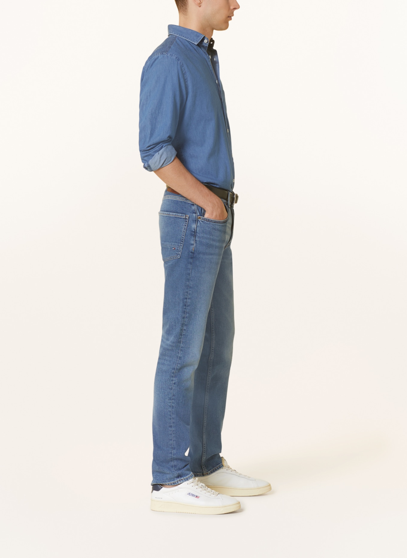 TOMMY HILFIGER Jeans CORE DENTON Straight Fit, Farbe: 1BB Boston Indigo (Bild 4)