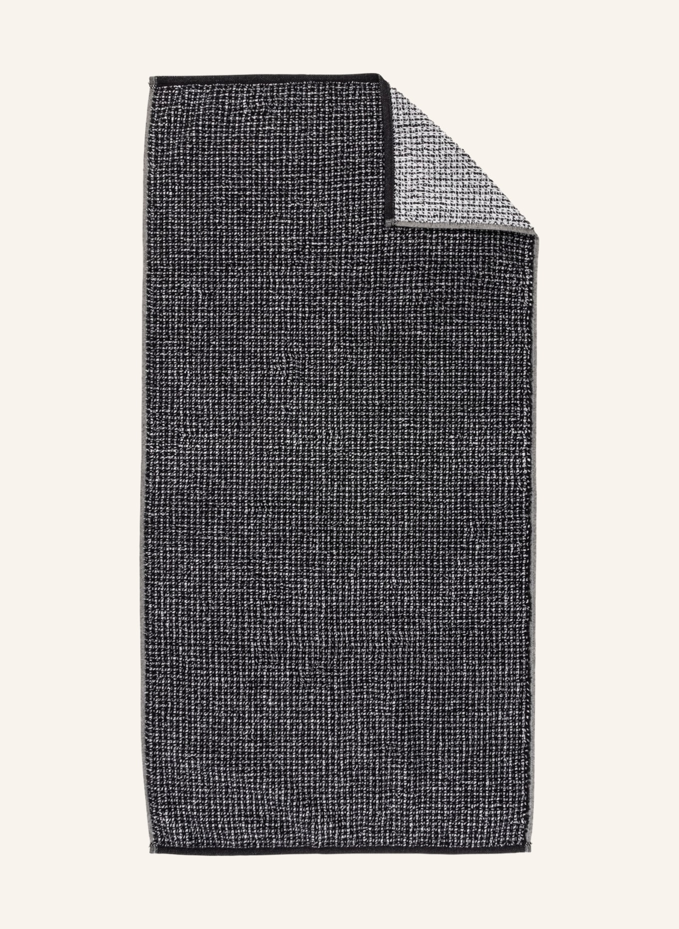 Cawö Towel ZOOM , Color: BLACK/ WHITE (Image 1)