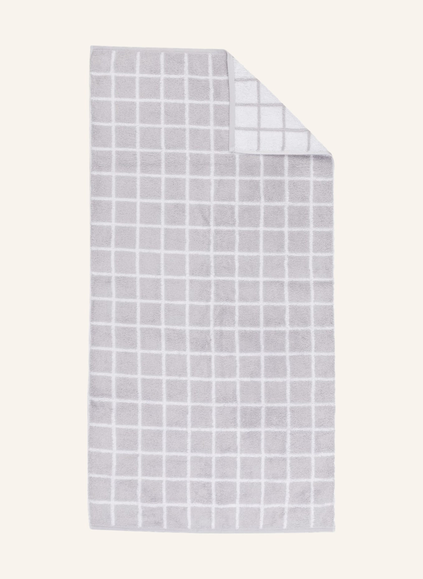 Cawö Handtuch ZOOM, Farbe: HELLGRAU/ WEISS (Bild 1)