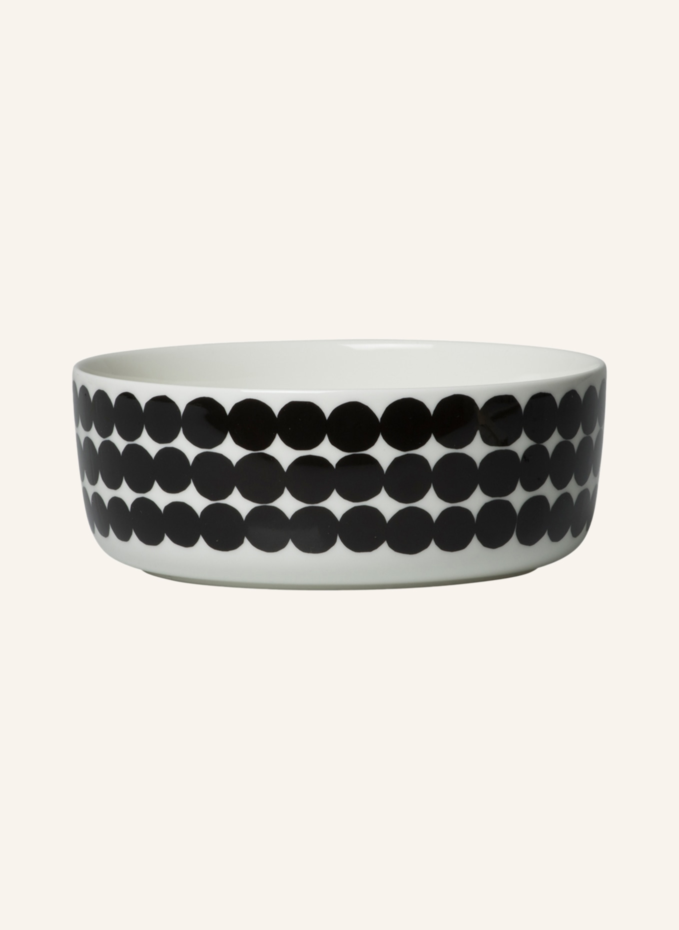 marimekko Bowl OIVA/SIIRTOLAPUUTARHA, Color: CREAM/ BLACK (Image 1)