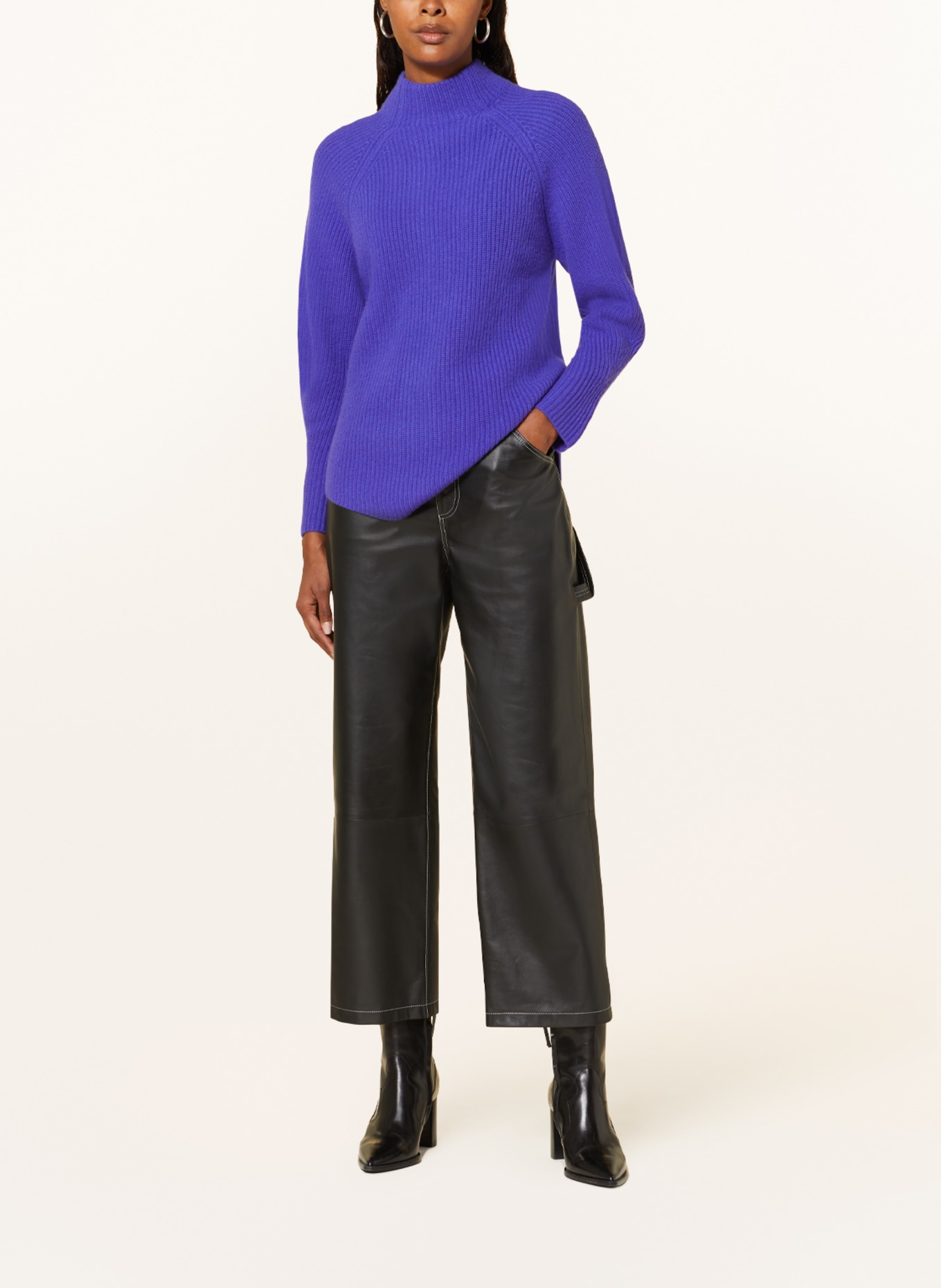 lilienfels Sweater with cashmere, Color: PURPLE (Image 2)