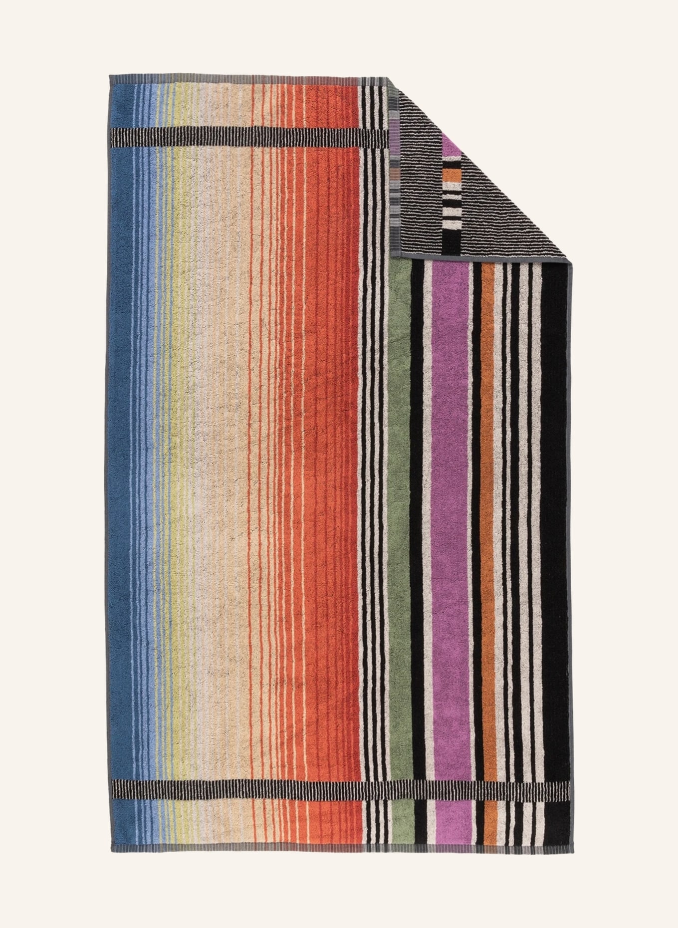 MISSONI Home Handtuch AYRTON , Farbe: SCHWARZ/ HELLGELB/ ORANGE (Bild 1)