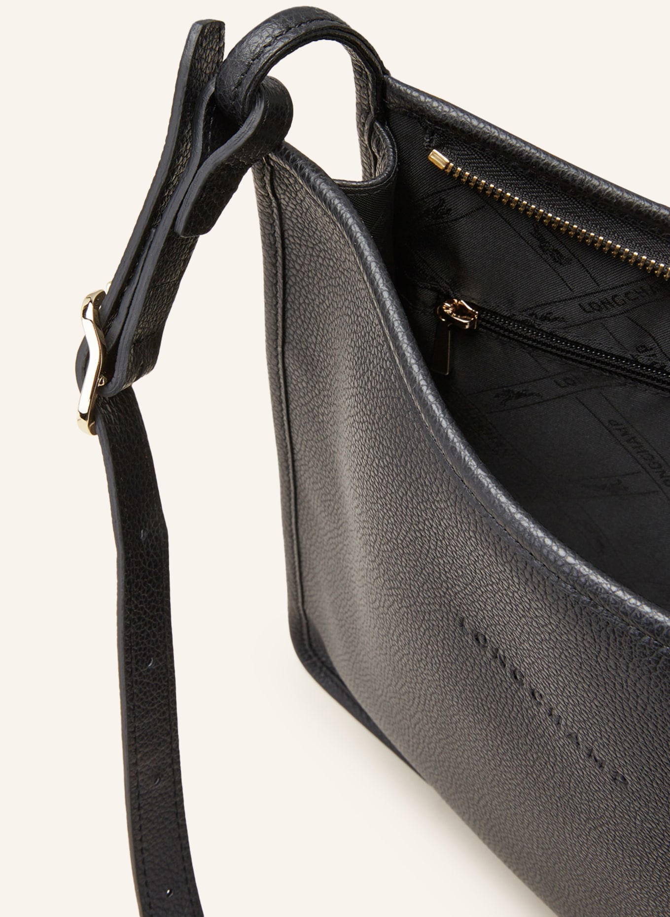 LONGCHAMP Umhängetasche LE FOULONNÉ: SCHWARZ