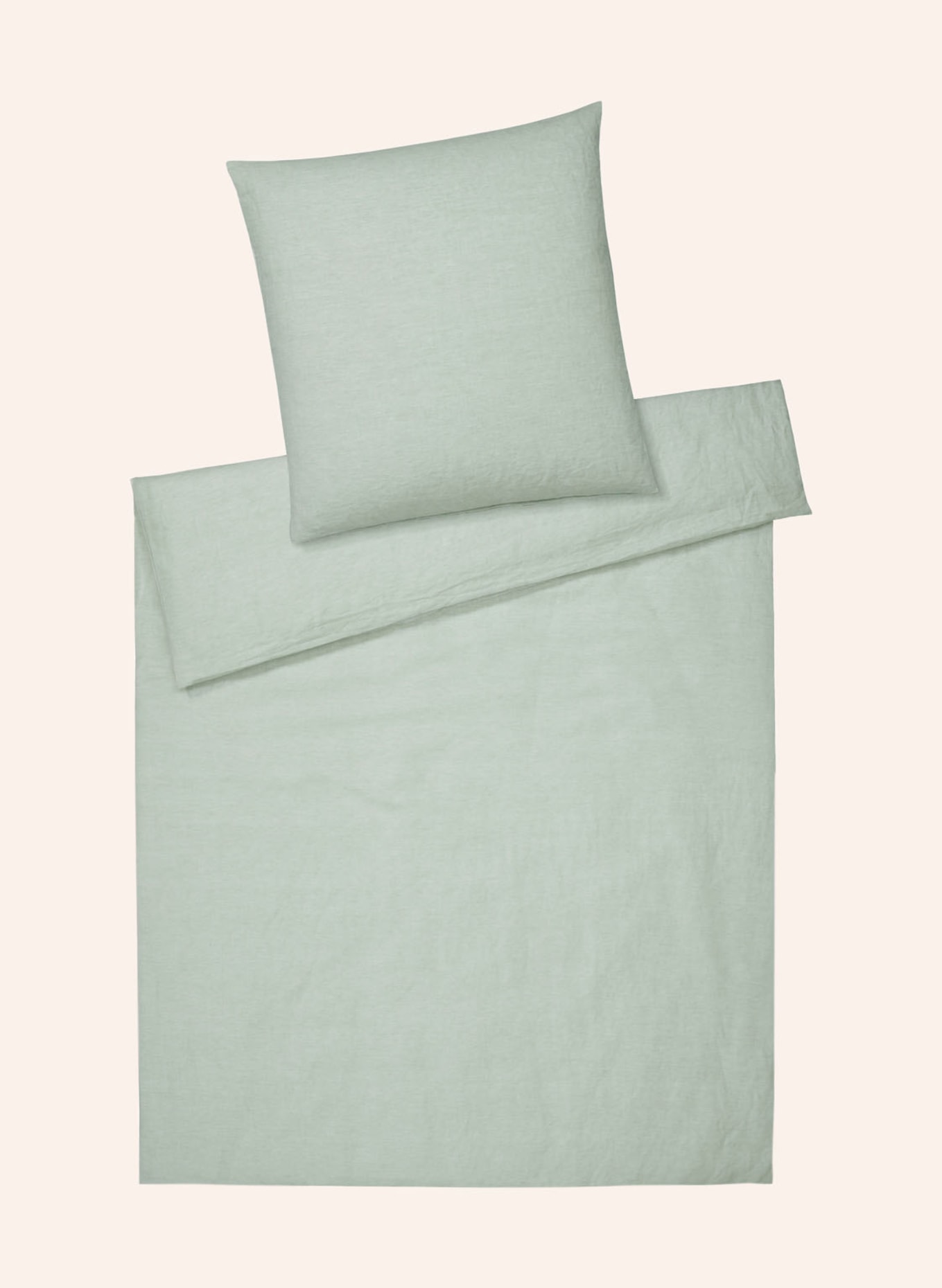 elegante Bettwäsche BREEZE: HELLGRÜN