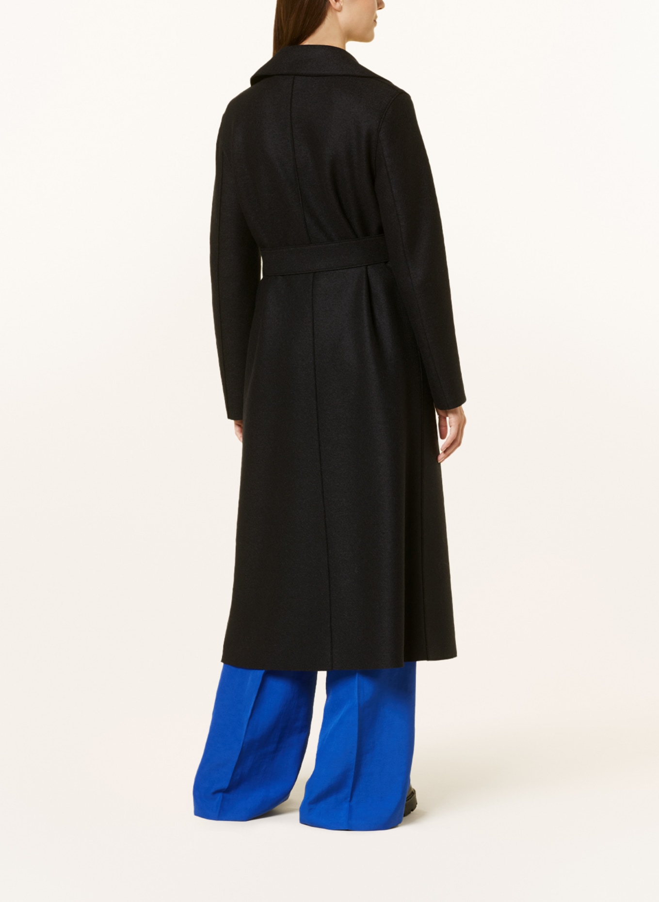 HARRIS WHARF LONDON Wool coat, Color: BLACK (Image 3)