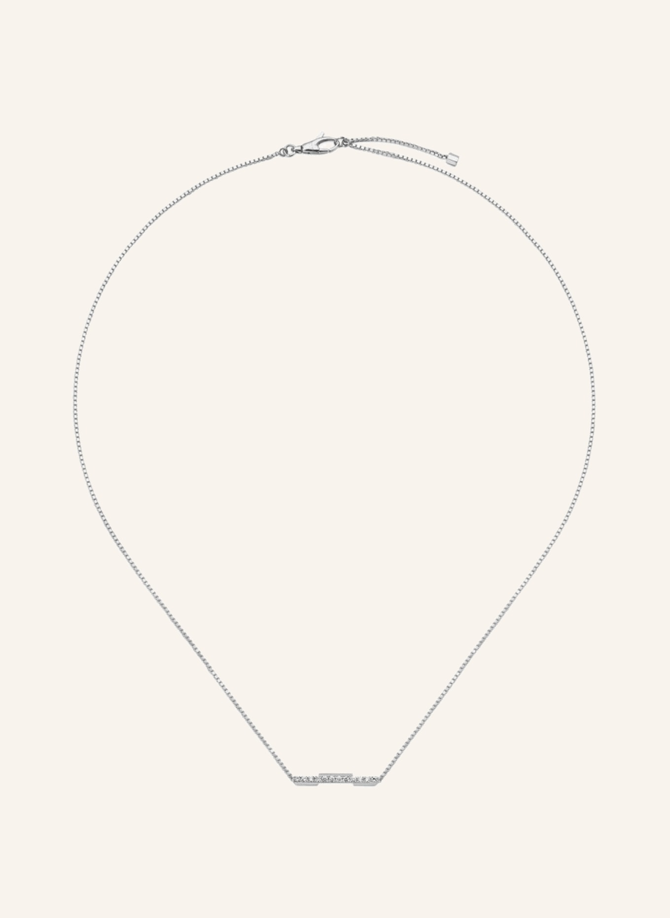 GUCCI Necklace LINK TO LOVE, Color: WHITE GOLD (Image 1)