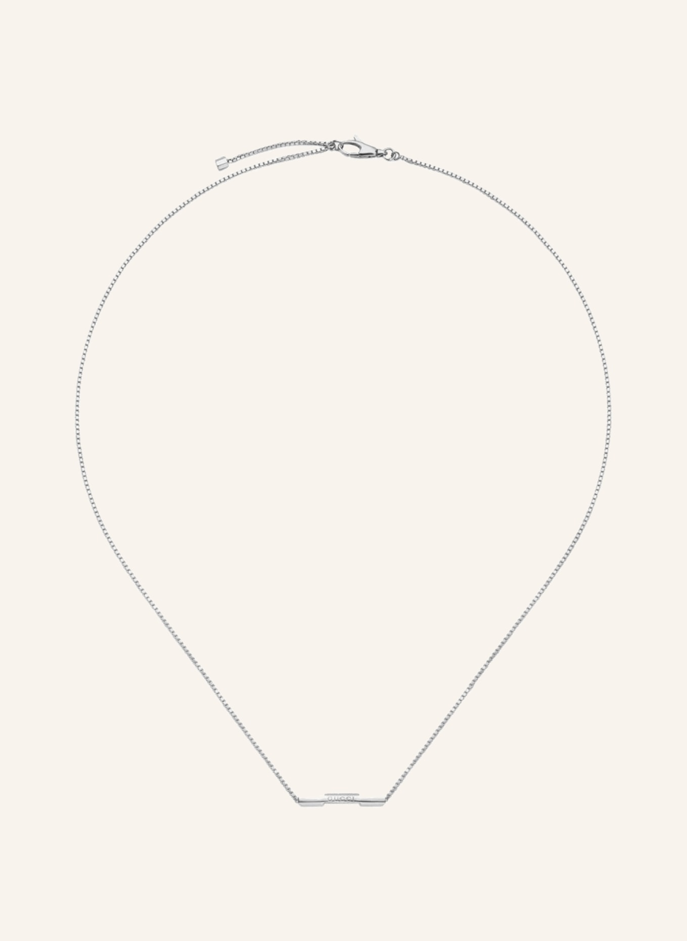 GUCCI Necklace LINK TO LOVE, Color: WHITE GOLD (Image 2)