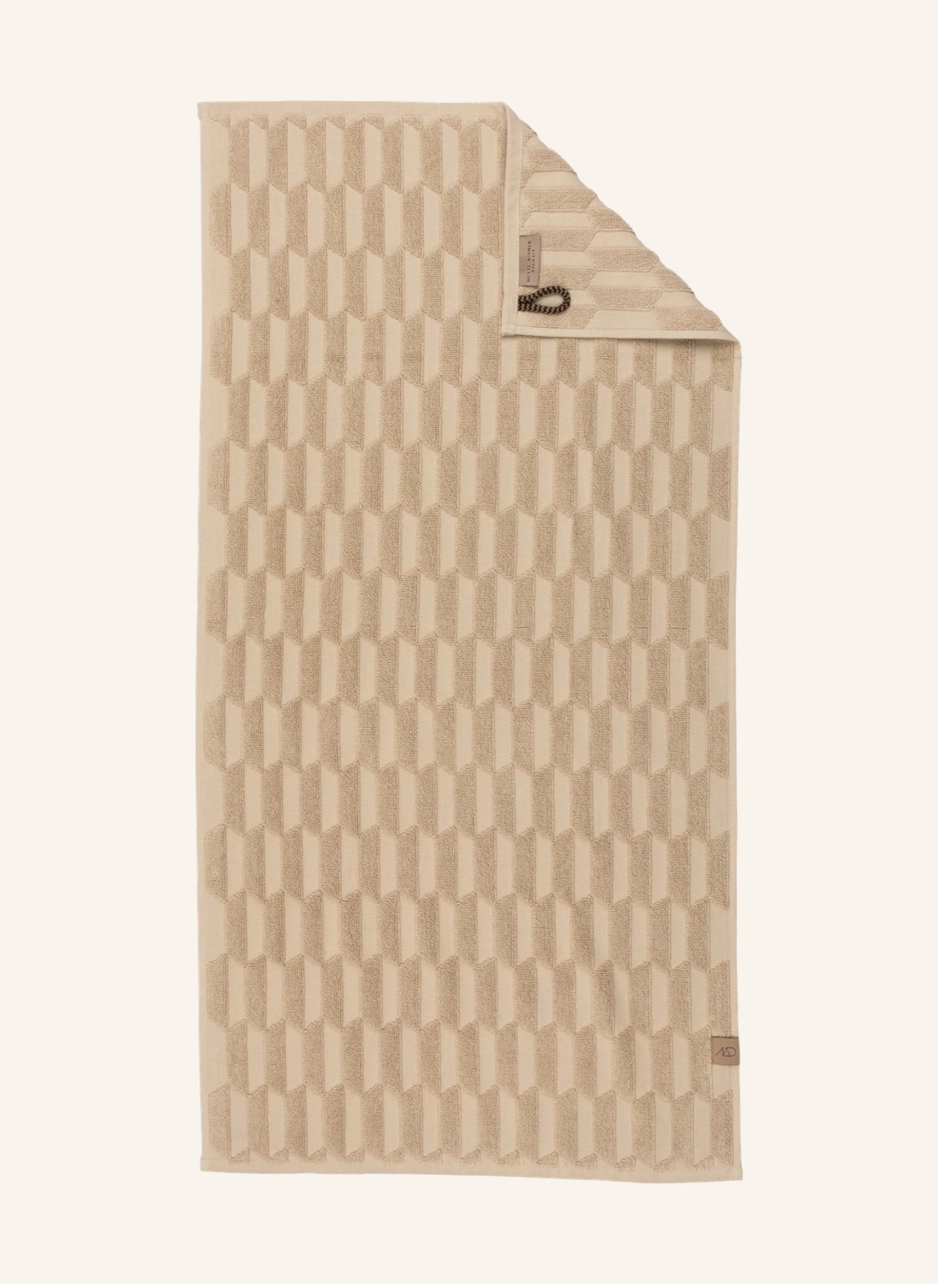 METTE DITMER Handtuch GEO, Farbe: HELLBRAUN (Bild 1)