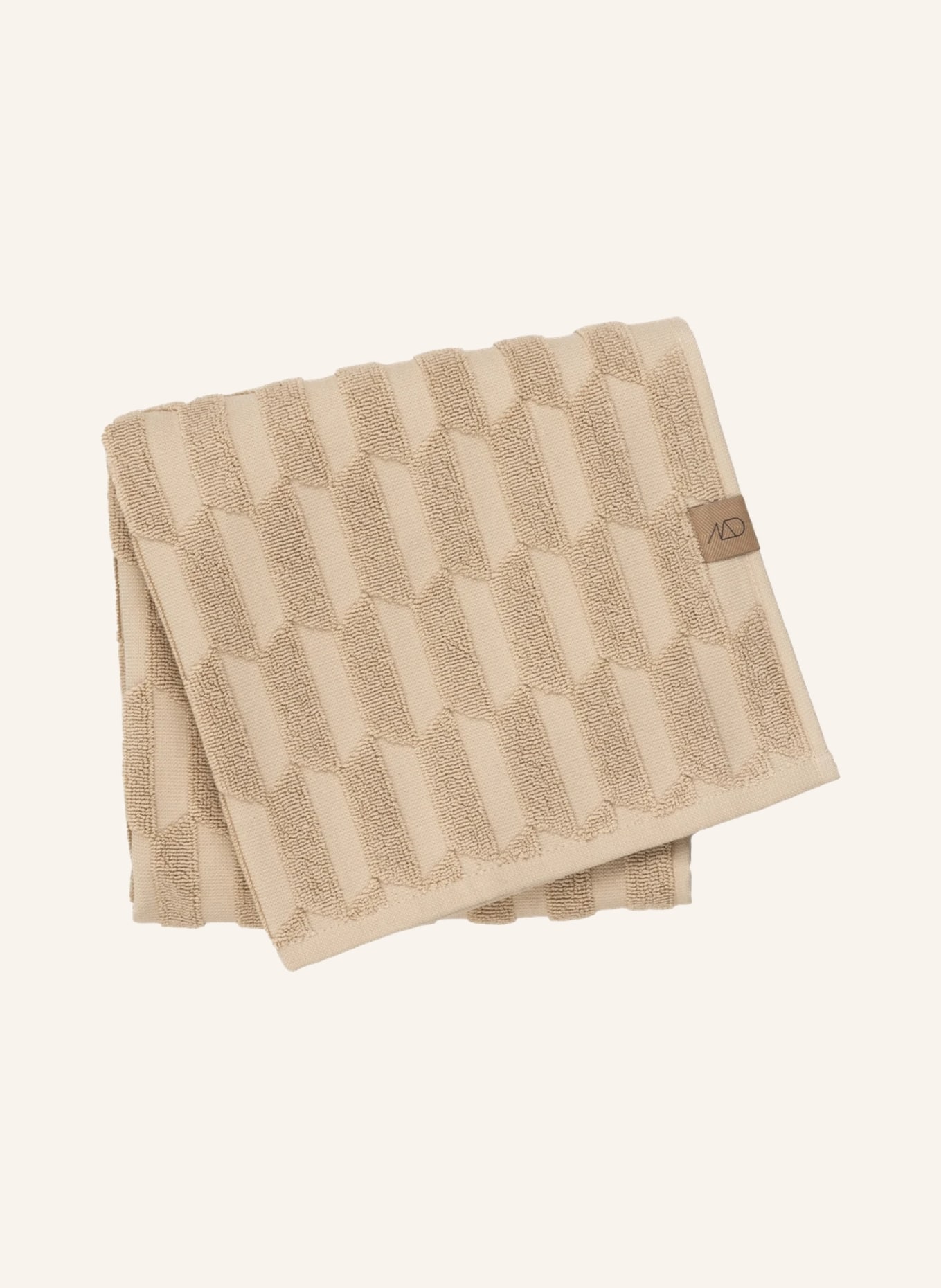 METTE DITMER Handtuch GEO, Farbe: HELLBRAUN (Bild 2)