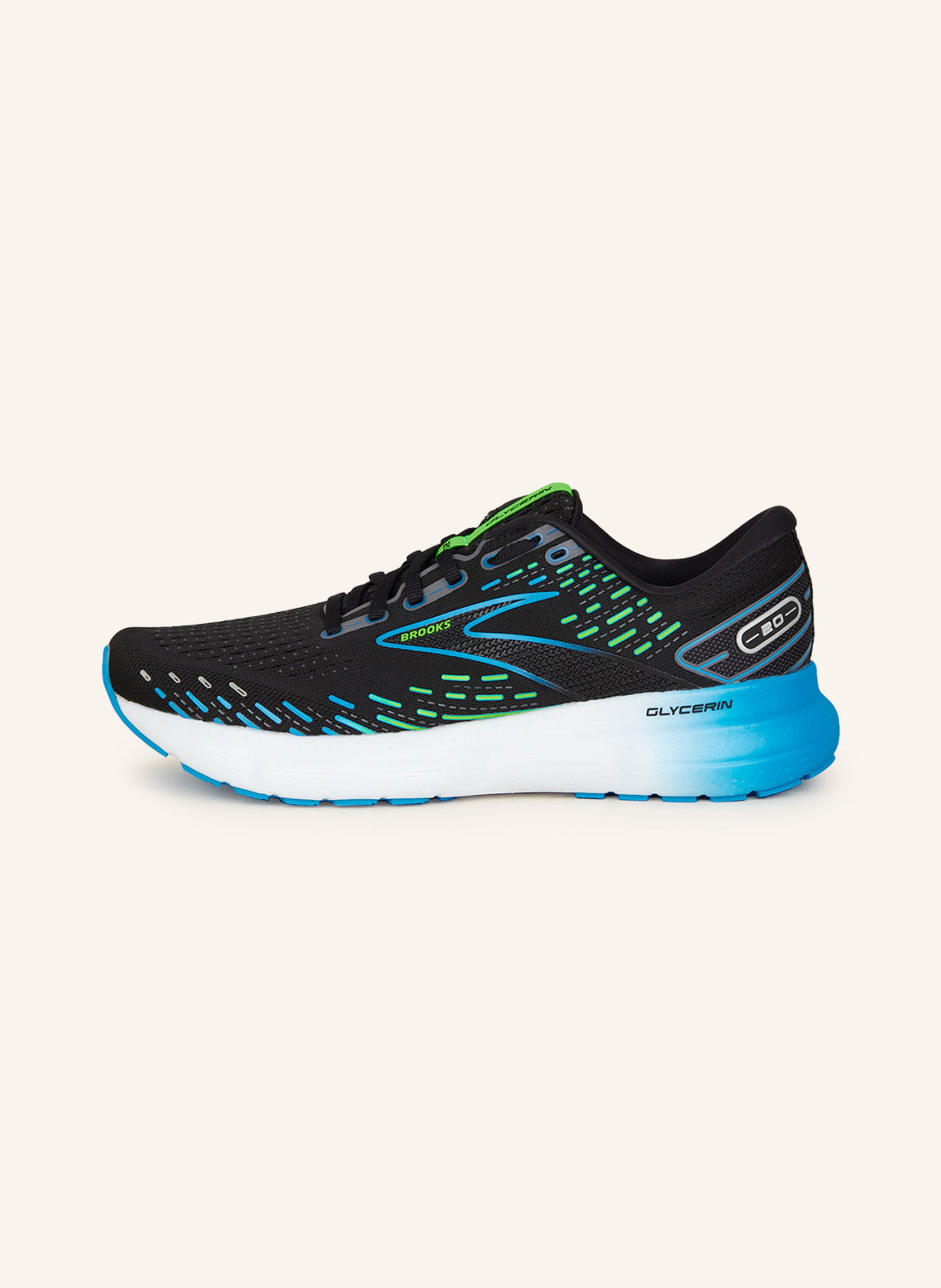 BROOKS Running shoes GLYCERIN 20, Color: BLACK/ BLUE (Image 4)