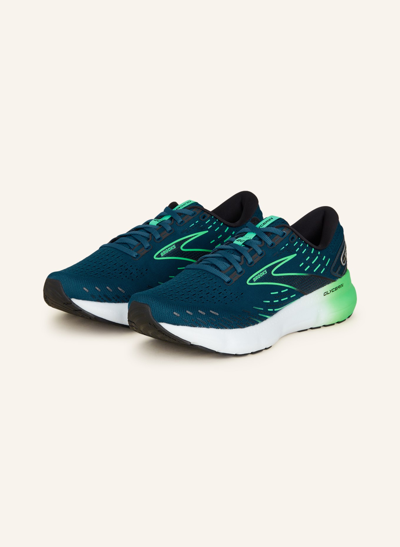 BROOKS Running shoes GLYCERIN 20, Color: TEAL (Image 1)