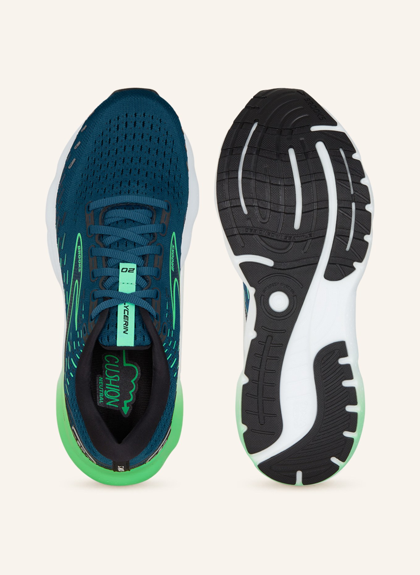BROOKS Running shoes GLYCERIN 20, Color: TEAL (Image 5)
