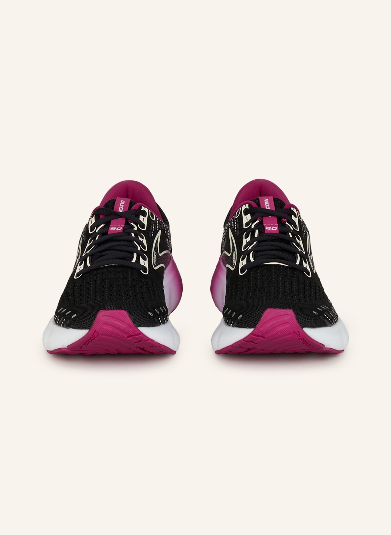 BROOKS Running shoes GLYCERIN 20, Color: BLACK/ FUCHSIA (Image 3)