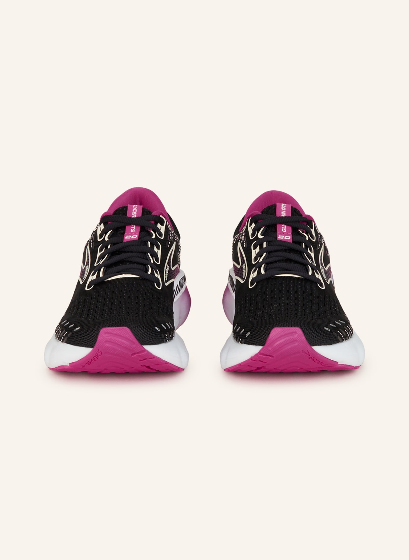 BROOKS Running shoes GLYCERIN GTS 20, Color: BLACK/ FUCHSIA (Image 3)