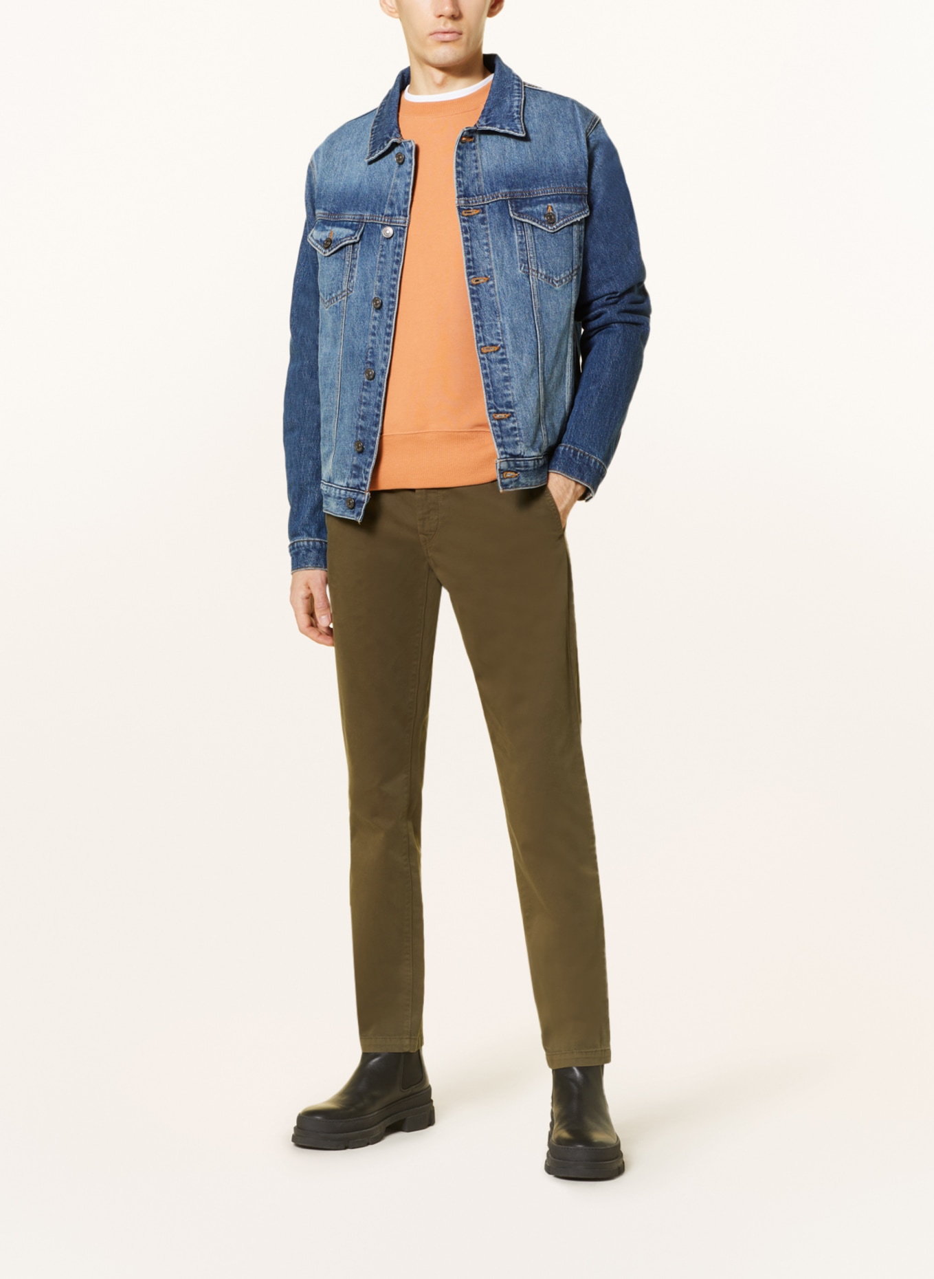 BOSS Chinos SCHINO-TABER tapered fit, Color: OLIVE (Image 2)