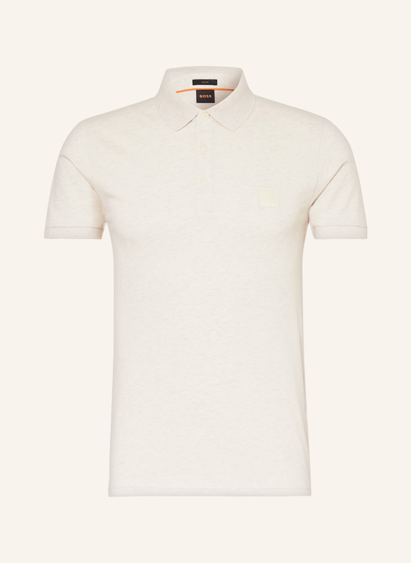 BOSS Piqué-Poloshirt PASSENGER Slim Fit, Farbe: CREME (Bild 1)