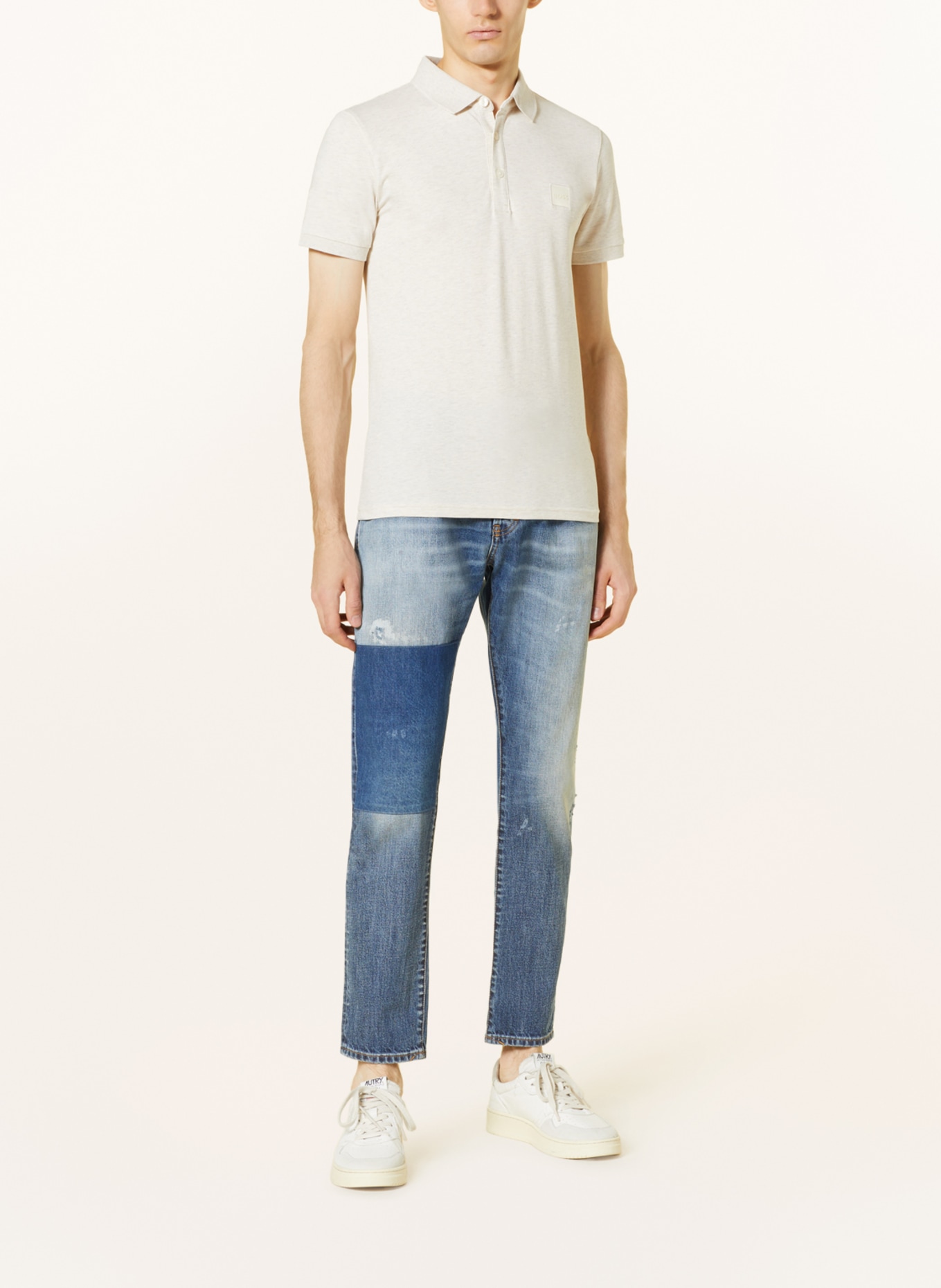 BOSS Piqué-Poloshirt PASSENGER Slim Fit, Farbe: CREME (Bild 2)