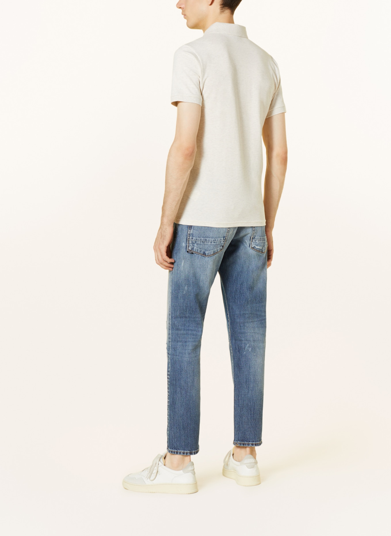 BOSS Piqué-Poloshirt PASSENGER Slim Fit, Farbe: CREME (Bild 3)
