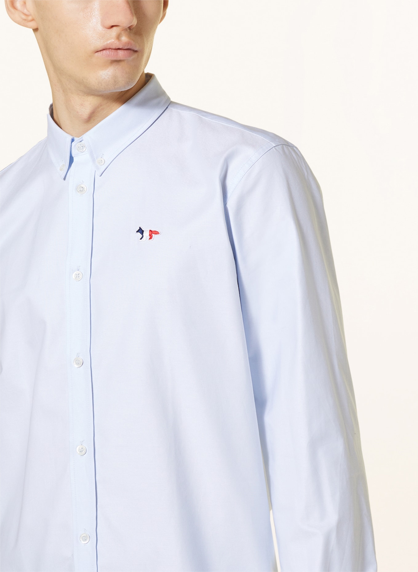MAISON KITSUNÉ Shirt regular fit, Color: LIGHT BLUE (Image 4)
