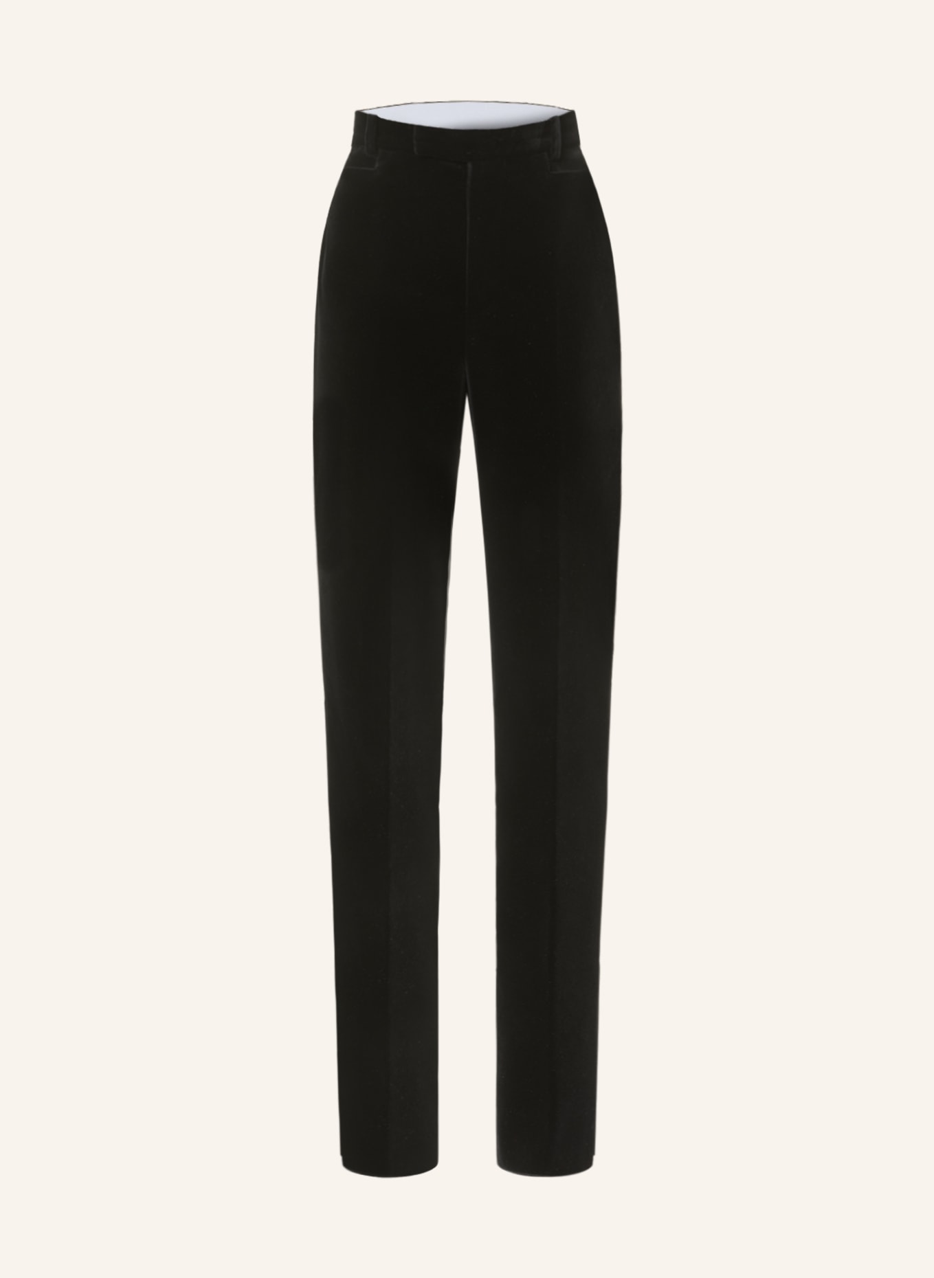 GUCCI Velvet trousers with tuxedo stripe, Color: BLACK (Image 1)