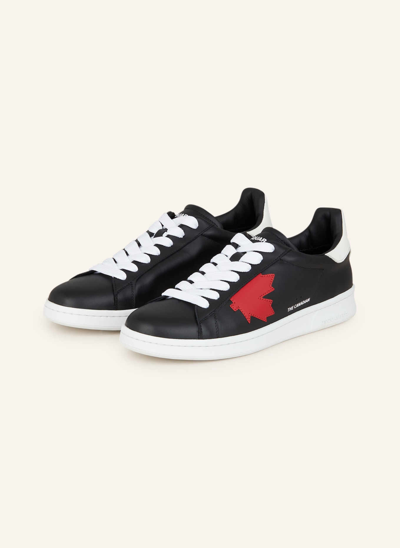 DSQUARED2 Sneakers BOXER, Color: BLACK/ RED (Image 1)