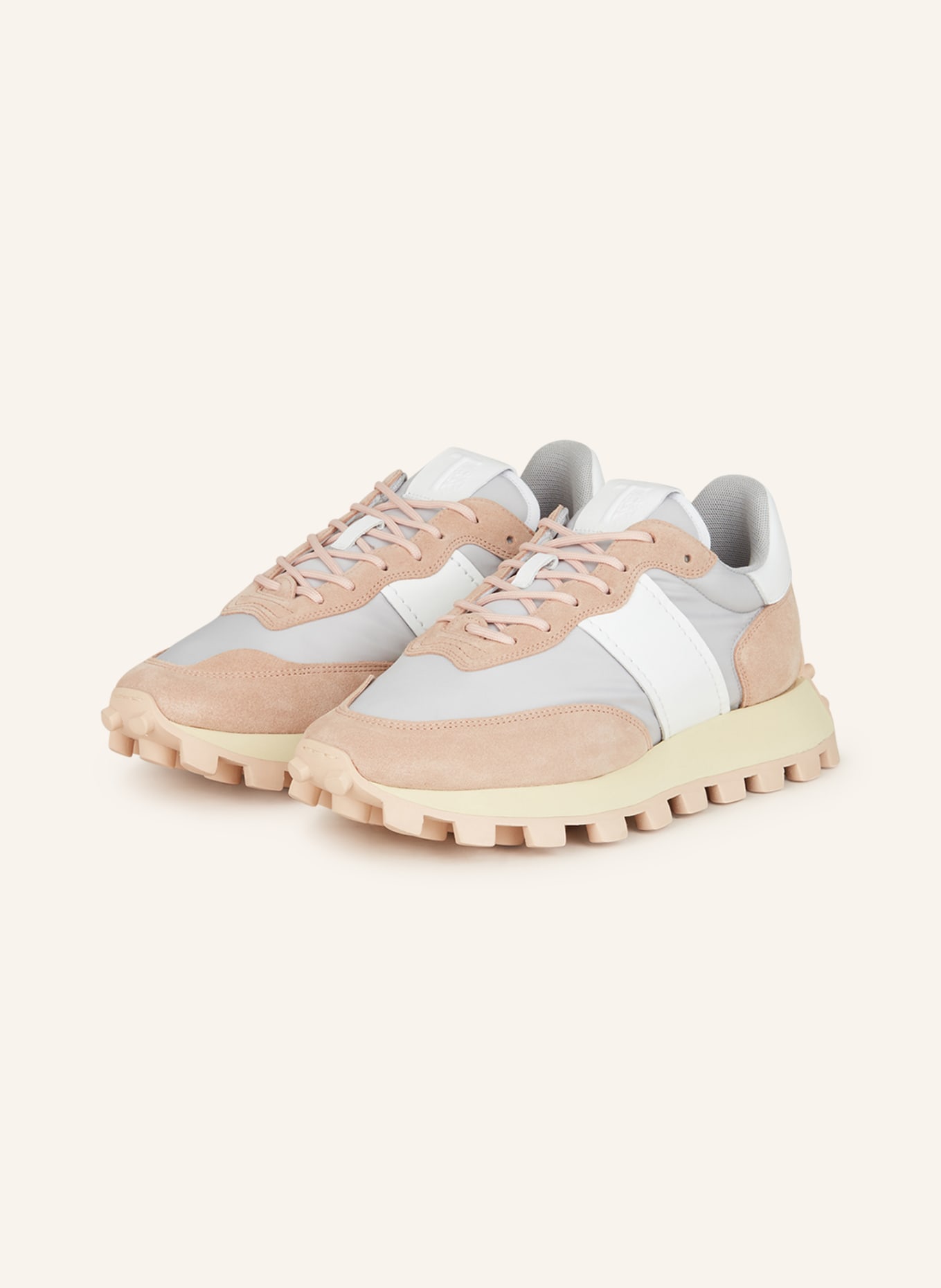TOD'S Sneakers, Color: LIGHT GRAY/ ROSE/ WHITE (Image 1)