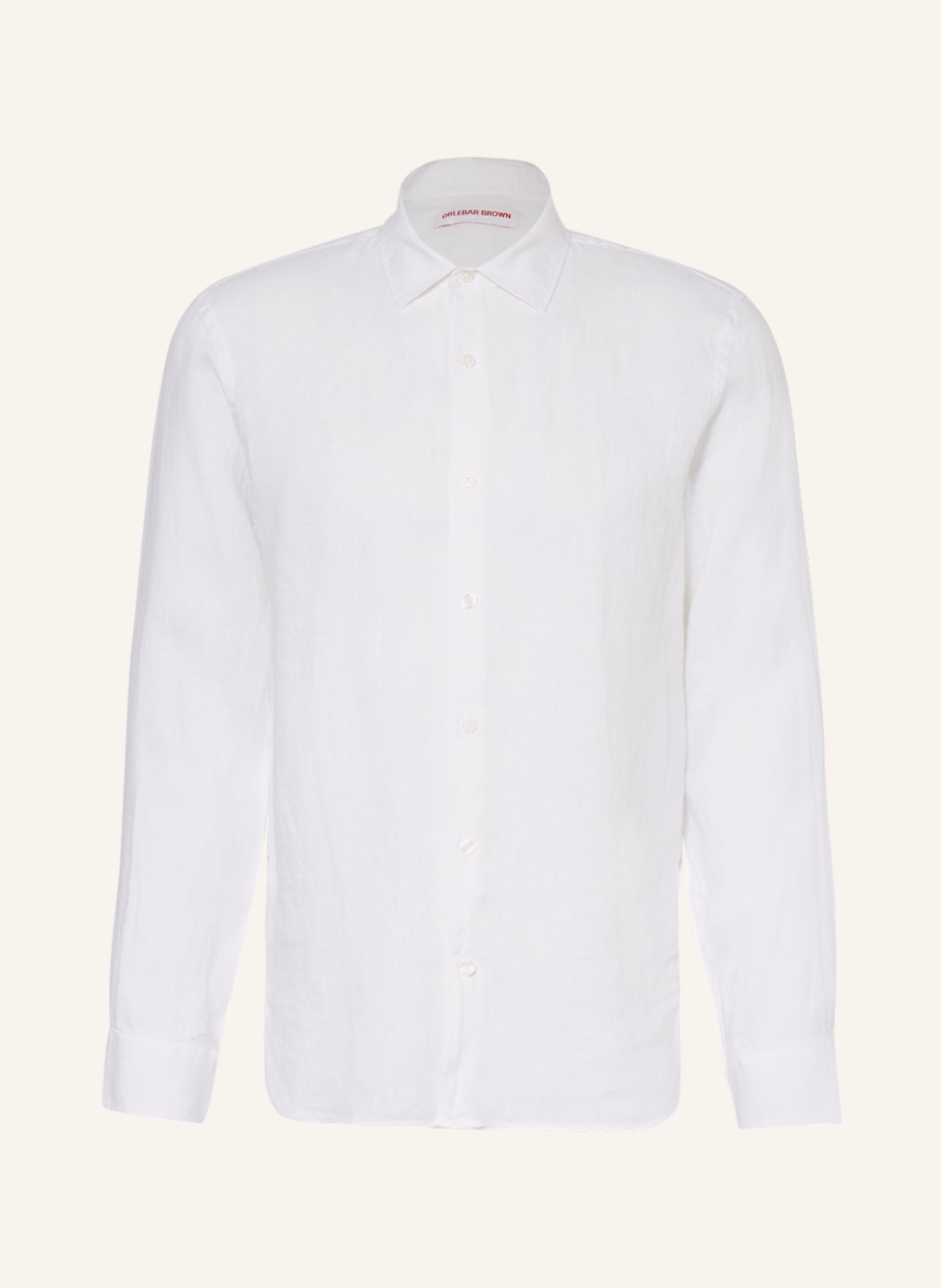 ORLEBAR BROWN Leinenhemd GILES Tailored Fit: CREME