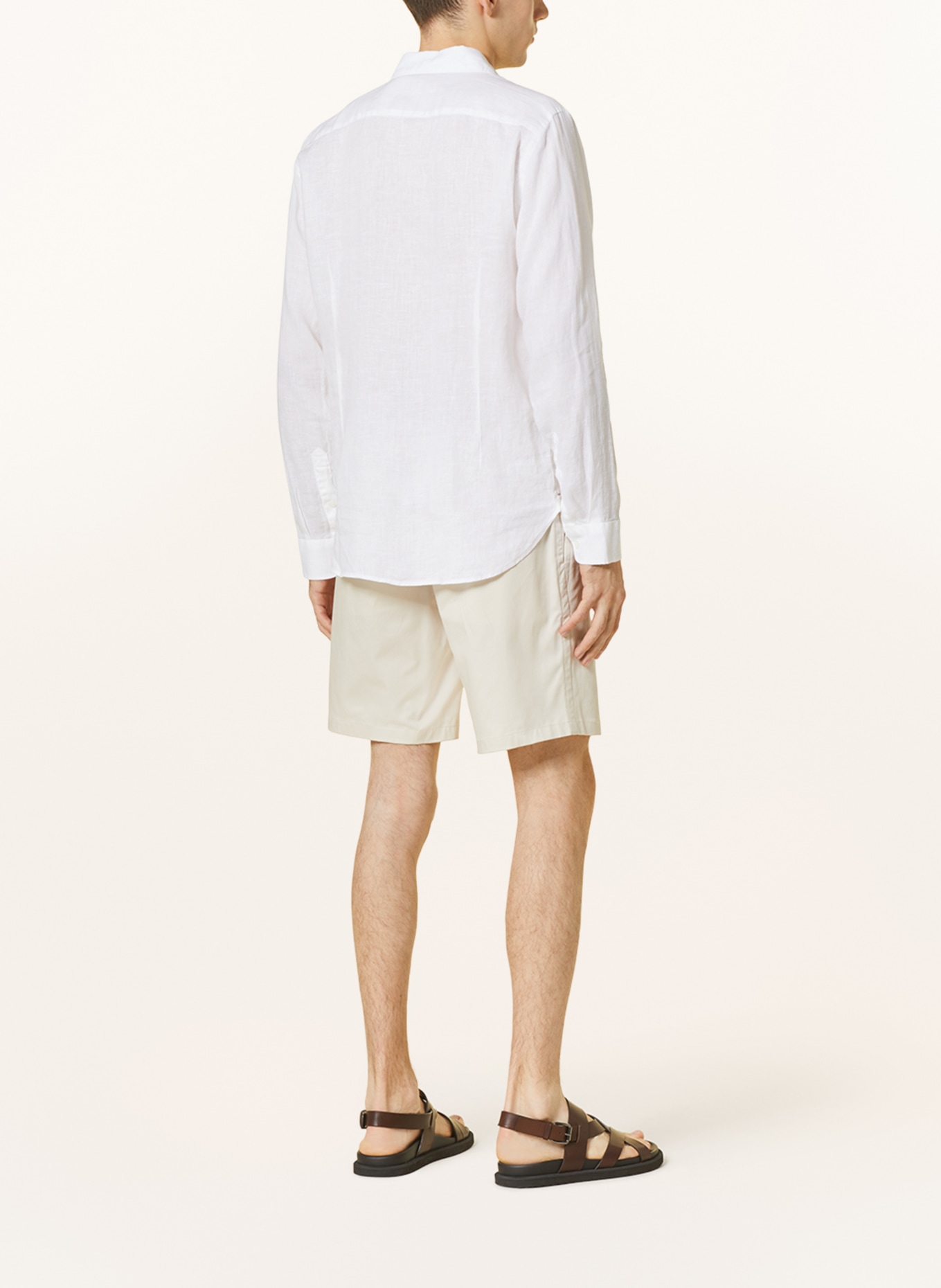 ORLEBAR BROWN Leinenhemd GILES Tailored Fit: CREME