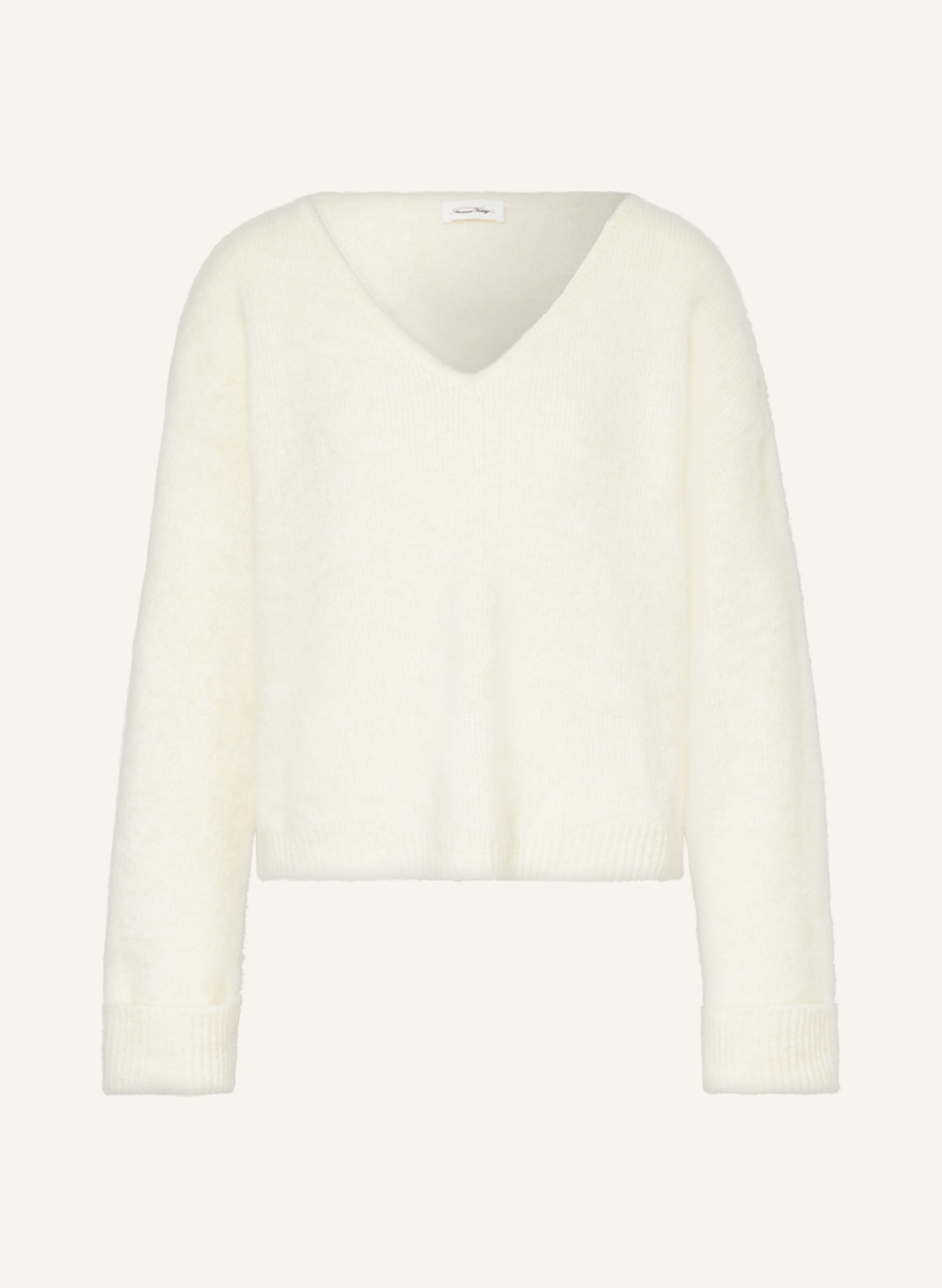 American Vintage Cropped svetr s alpakou , Barva: REŽNÁ (Obrázek 1)