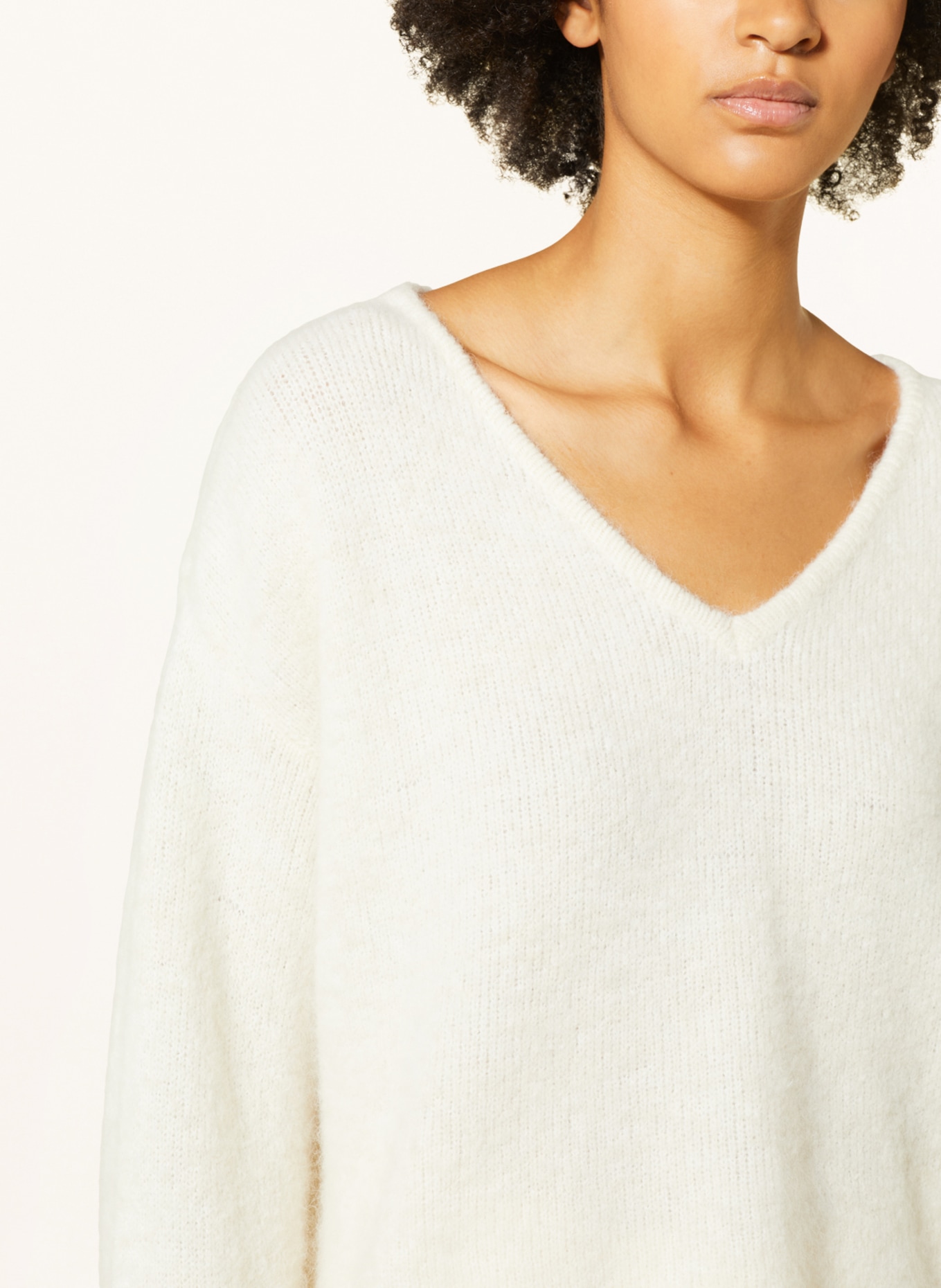 American Vintage Cropped svetr s alpakou , Barva: REŽNÁ (Obrázek 4)