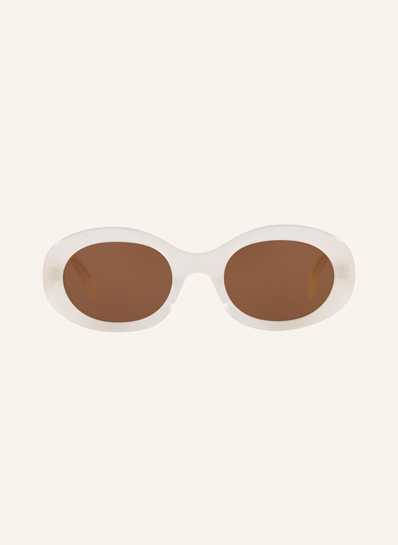 CELINE Sunglasses CL000312, Color: 1100D1 - WHITE/ BROWN (Image 2)