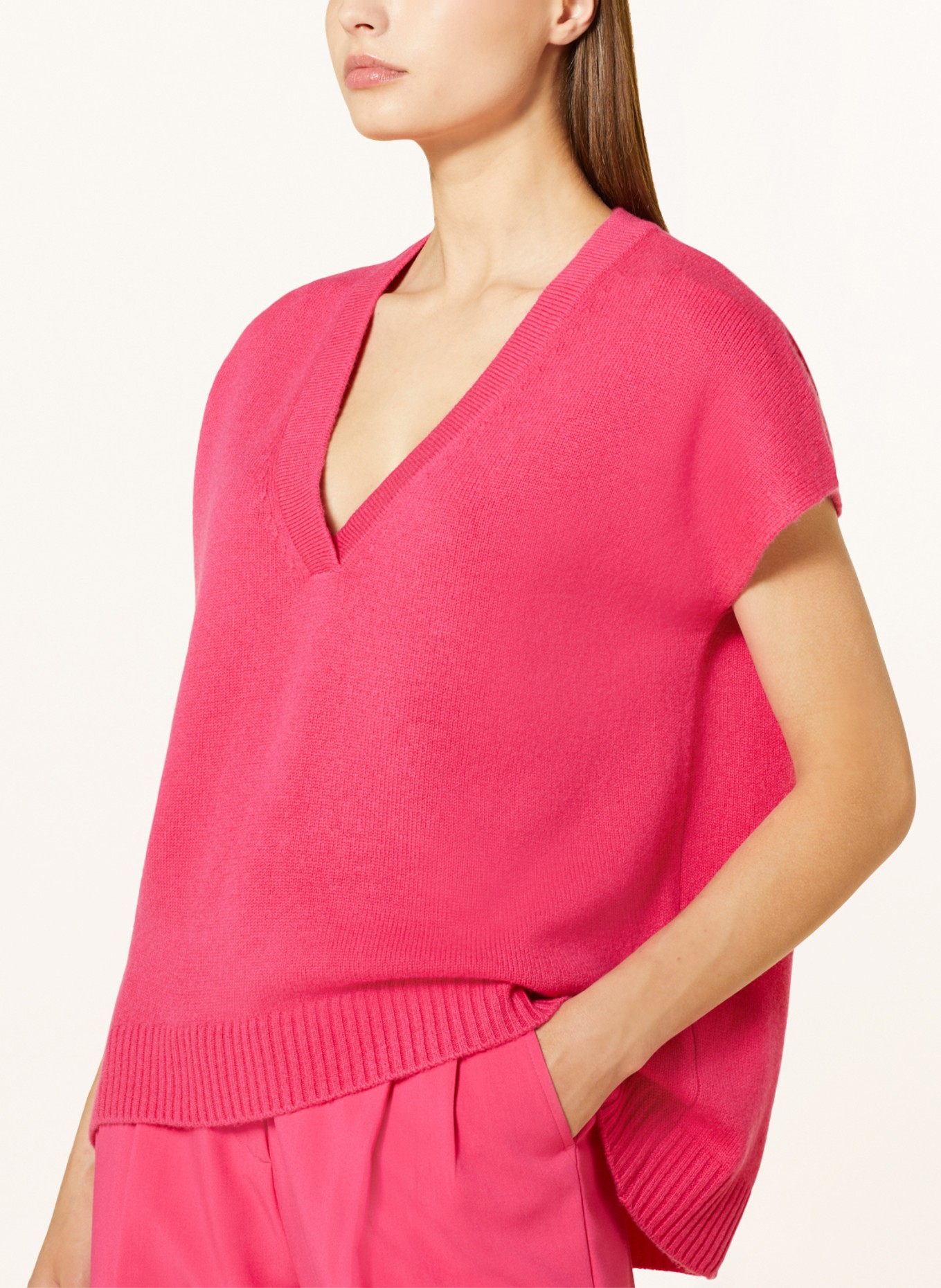 lilienfels Sweater vest with cashmere , Color: PINK (Image 4)